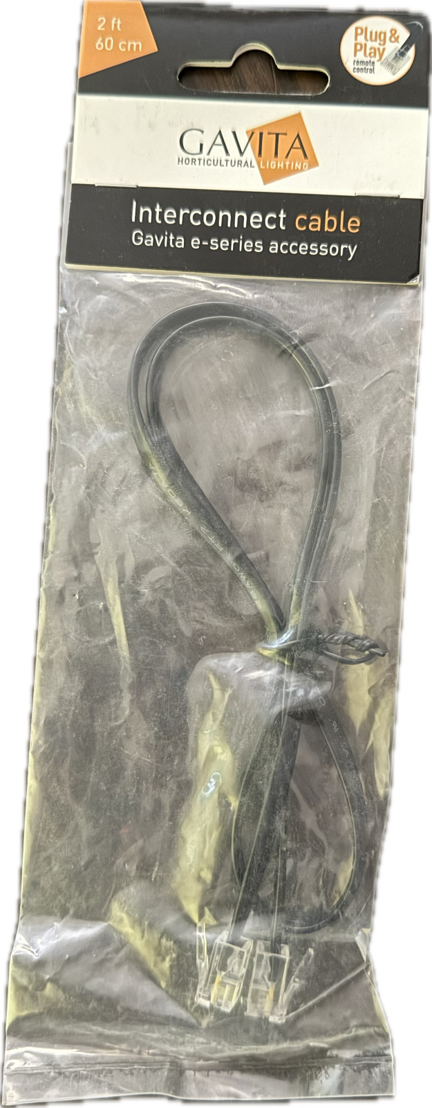 Gavita Interconnect Cable RJ14 to RJ14 - 6P4C 2 ft