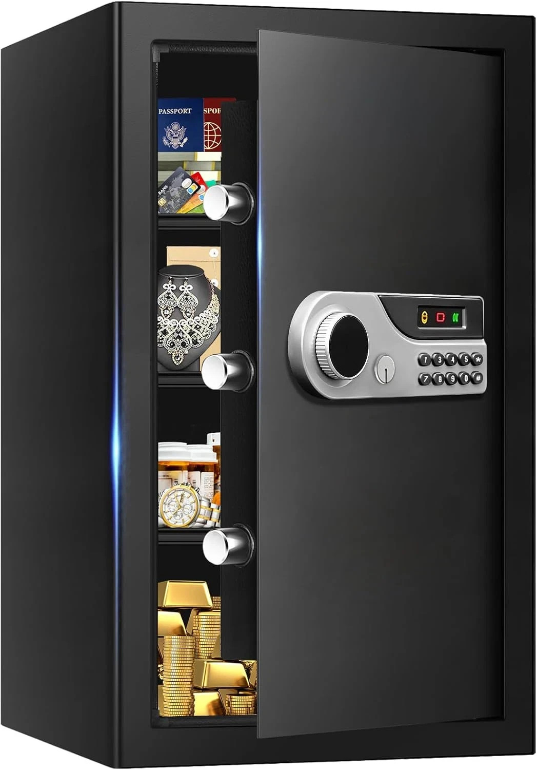5.2 Cuft Large Fire Safes for Home, Security Safe Box Fireproof Waterproof with