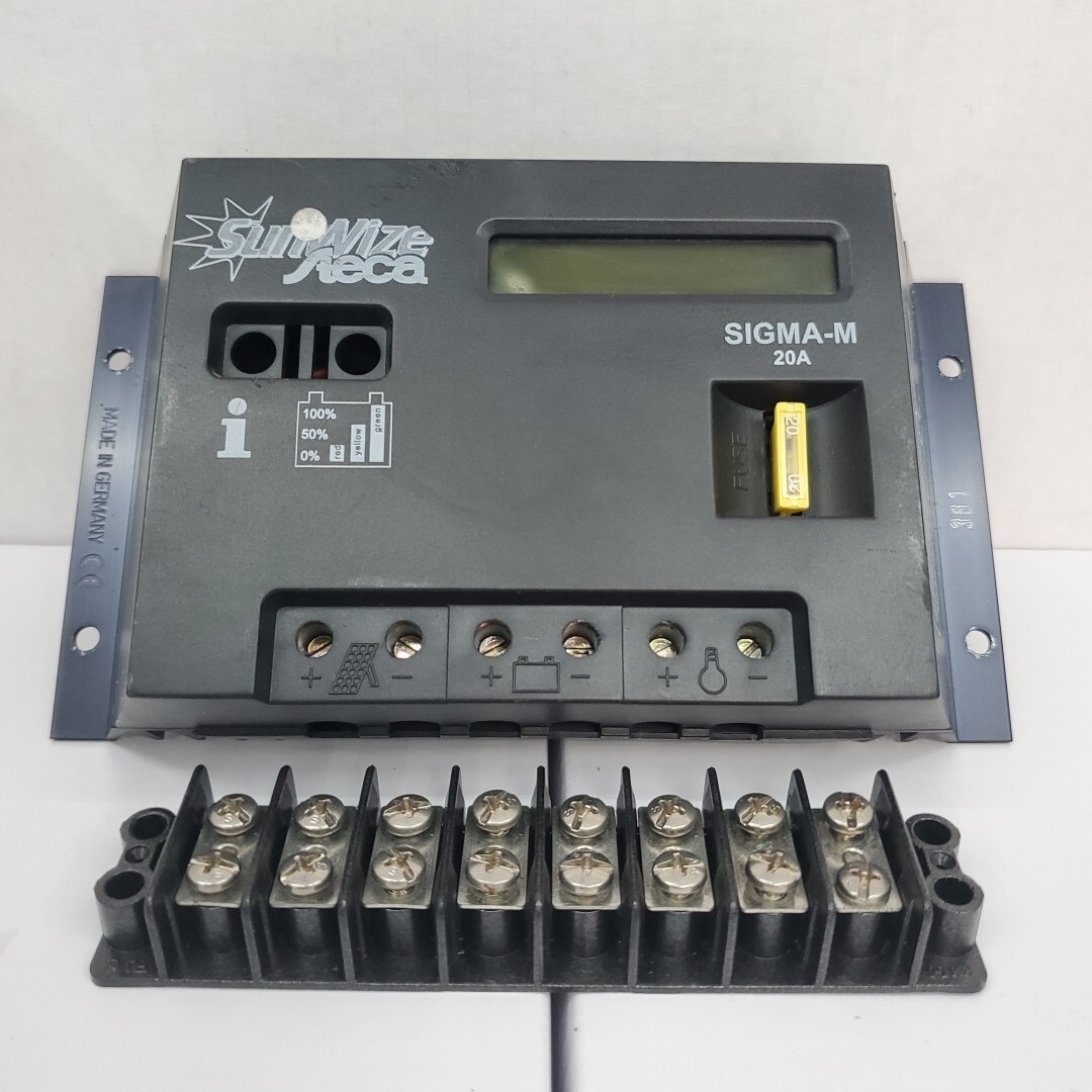 SunWize Steca SIGMA-M Solar Charger Controller 20A 12/24V w/ Connection Block