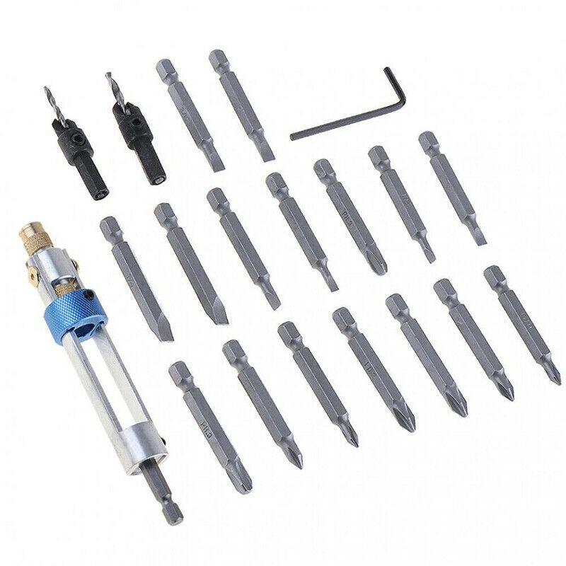 20pcs Half Time 18bits Drill Driver High Speed Screwdriver Head Tool Set w/ Box