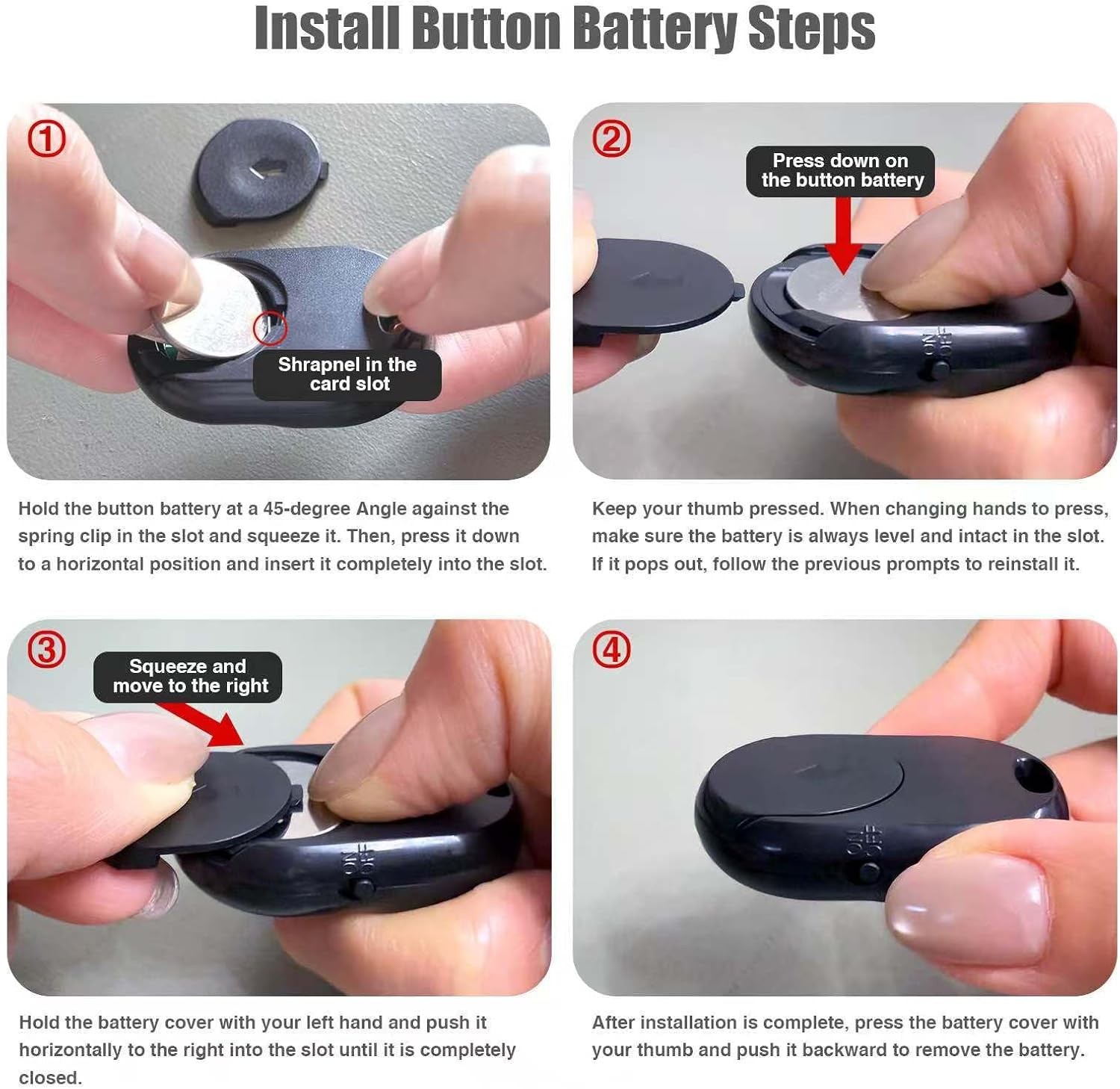 Wireless Bluetooth Remote Camera Shutter for Smartphones & Tablets Selfie Photo