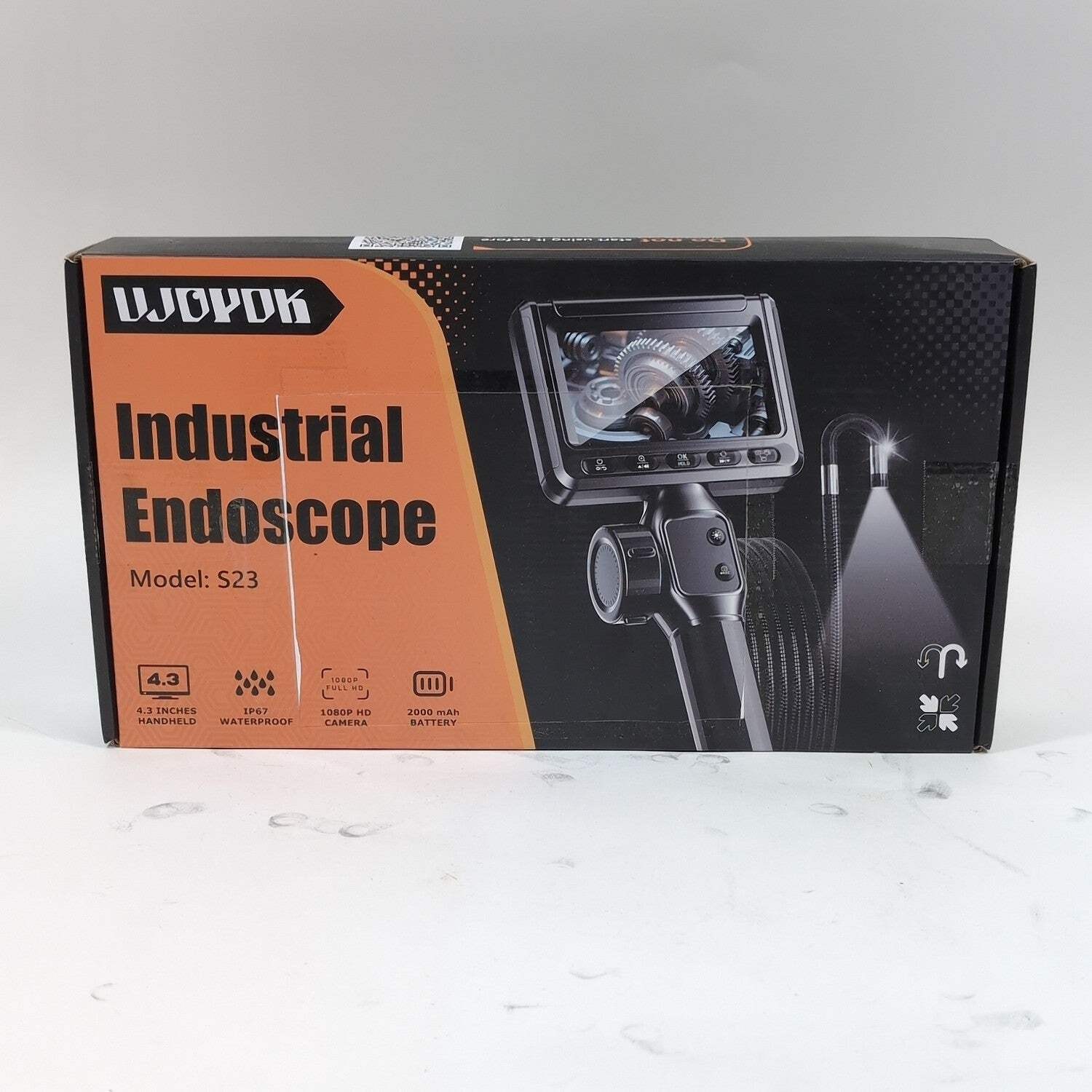 Ujoyok S23 Industrial Endoscope 1080p 4.3" Screen IP67 Waterproof 2000mAh