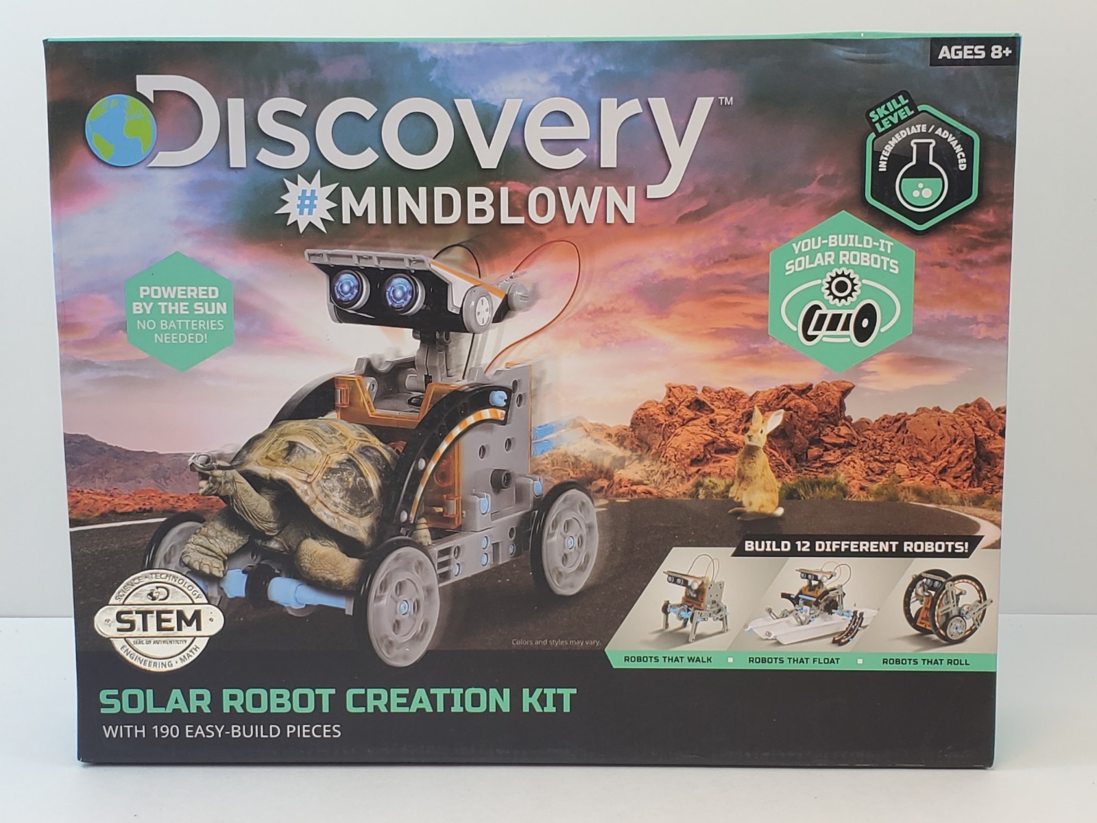 STEM Discovery Mindblown Solar Vehicle Creations Kit 190 Piece New In Box