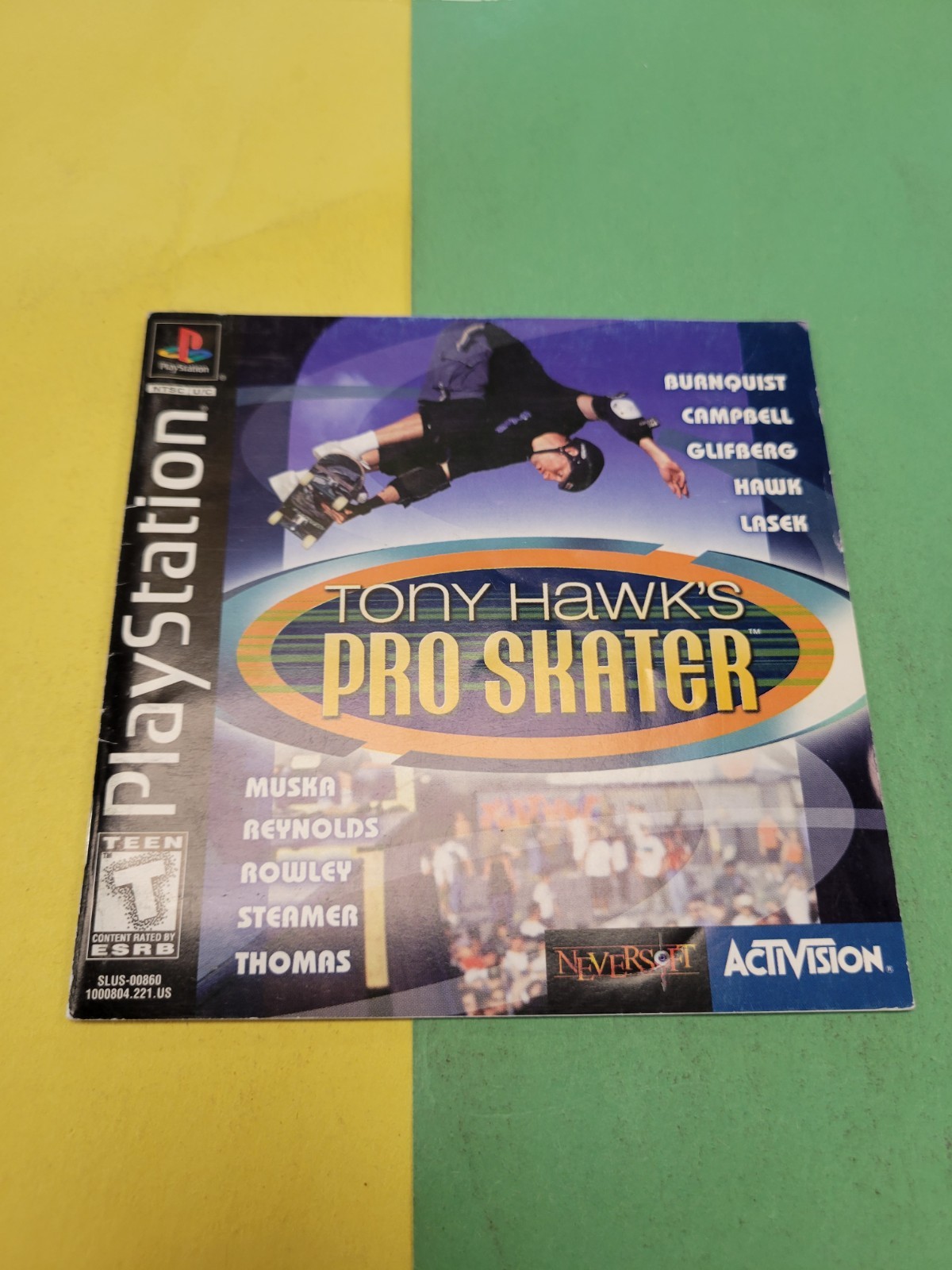 Tony Hawk (Greatest Hits)  |  PS1  |  Manual Only