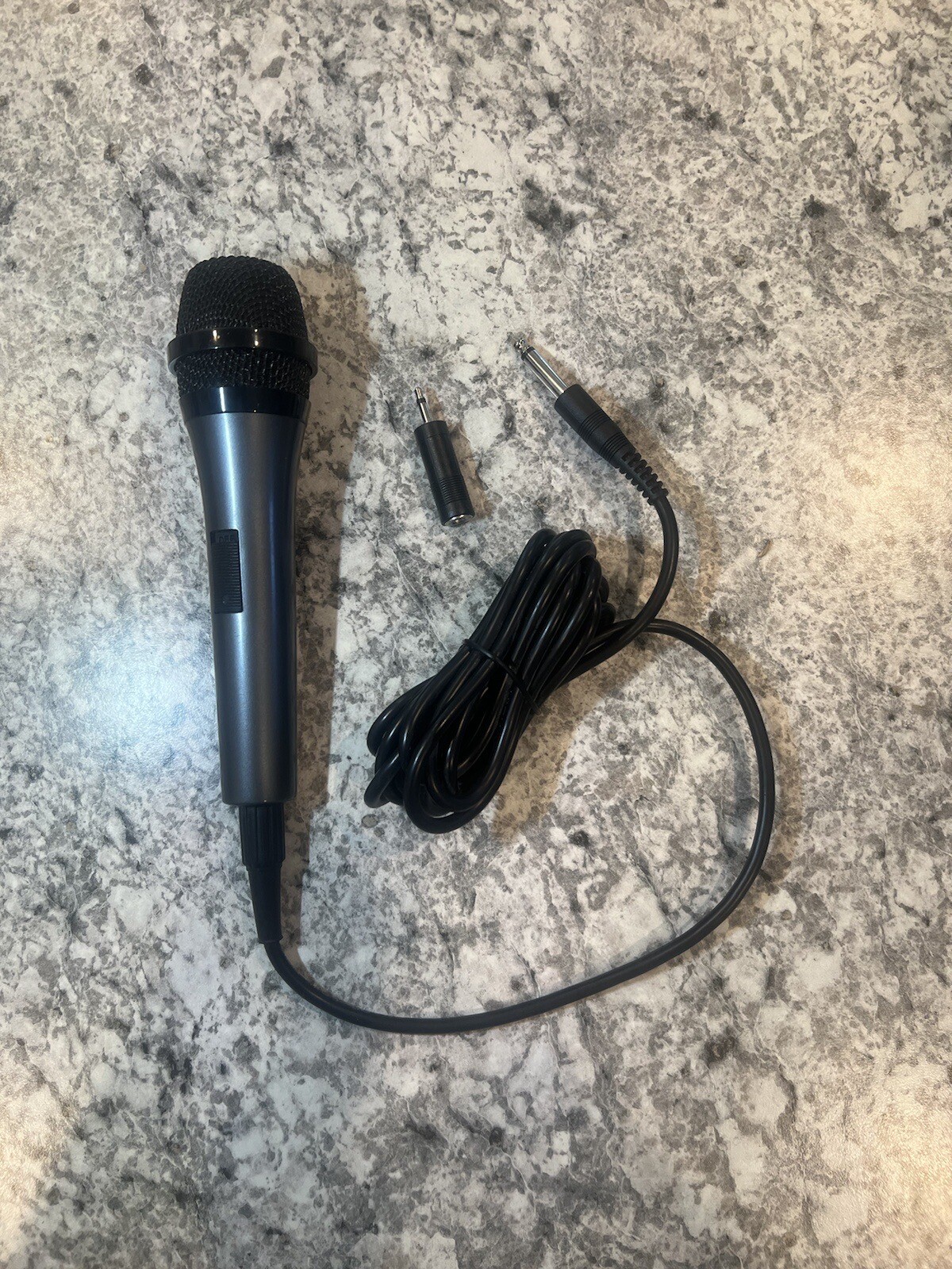 The Singing Machine SMM205 Dynamic Professional Microphone Black And Gray 10 Ft