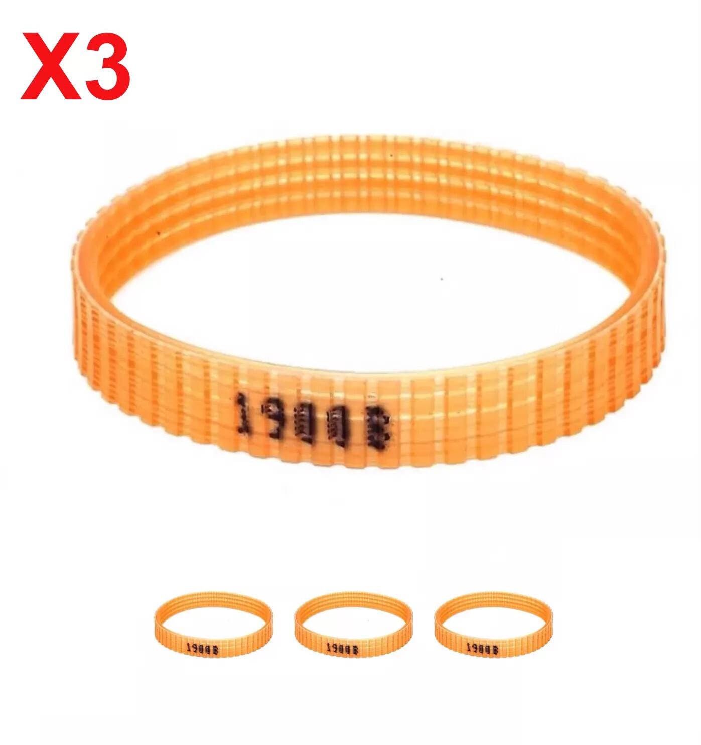 X3 240mm Planer Drive Belt For Makita 1900B KP0800 KP0810 1911B KP0810C KP0800K