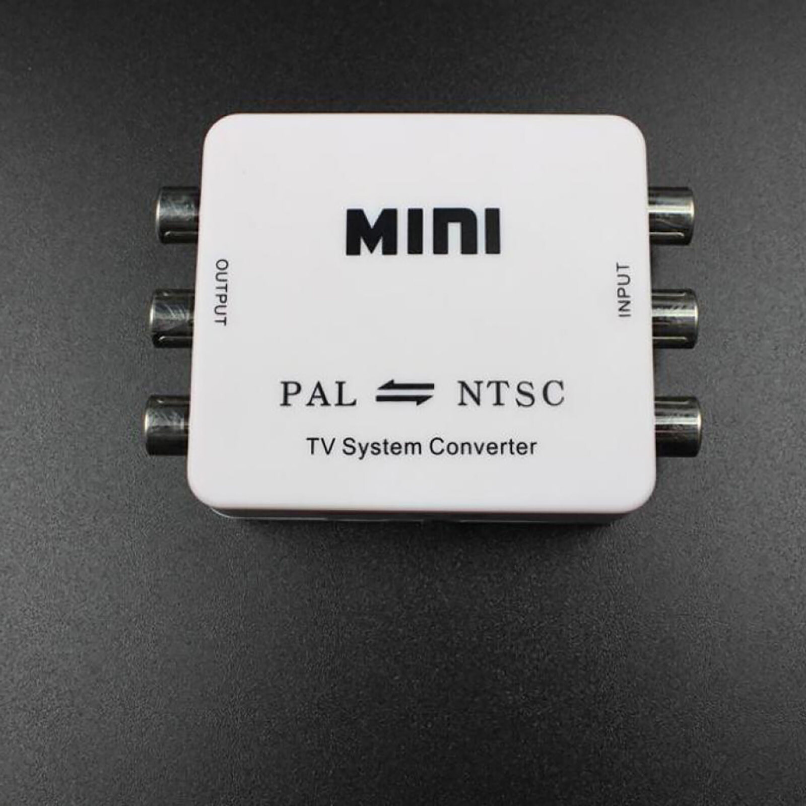 Dual-Way 3 RCA TV System Converter Format Video USB Powered PAL NTSC Converter F