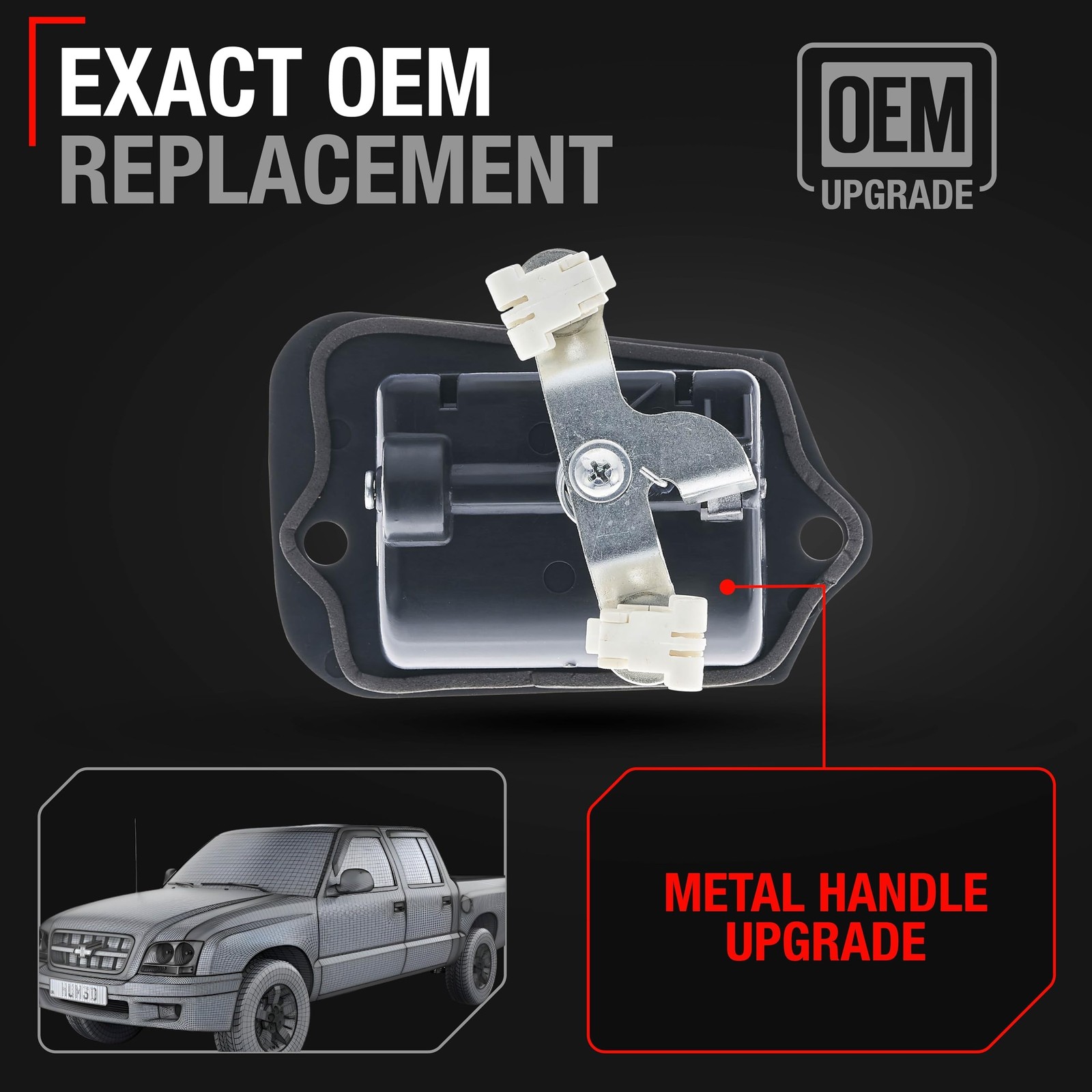 Interior Door Handle, Driver Side for Chevrolet S10; GMC Sonoma