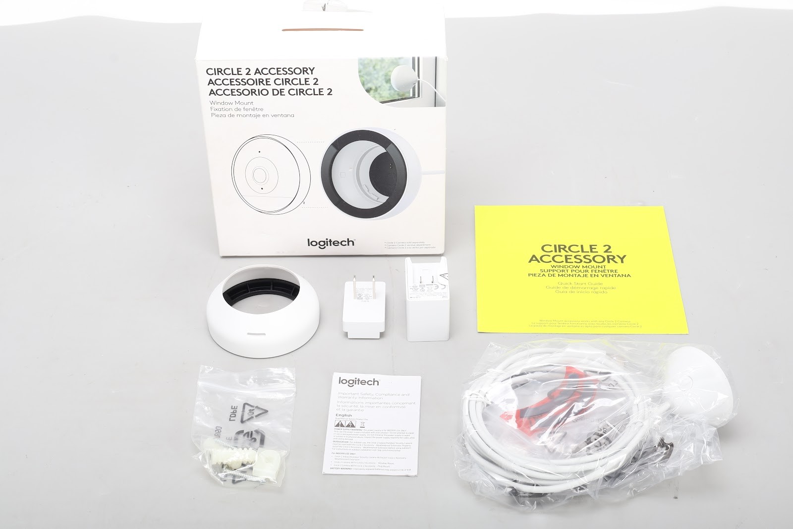Logitech B0719LZT64 Circle 2 Window Mount With Original Box and Accessories