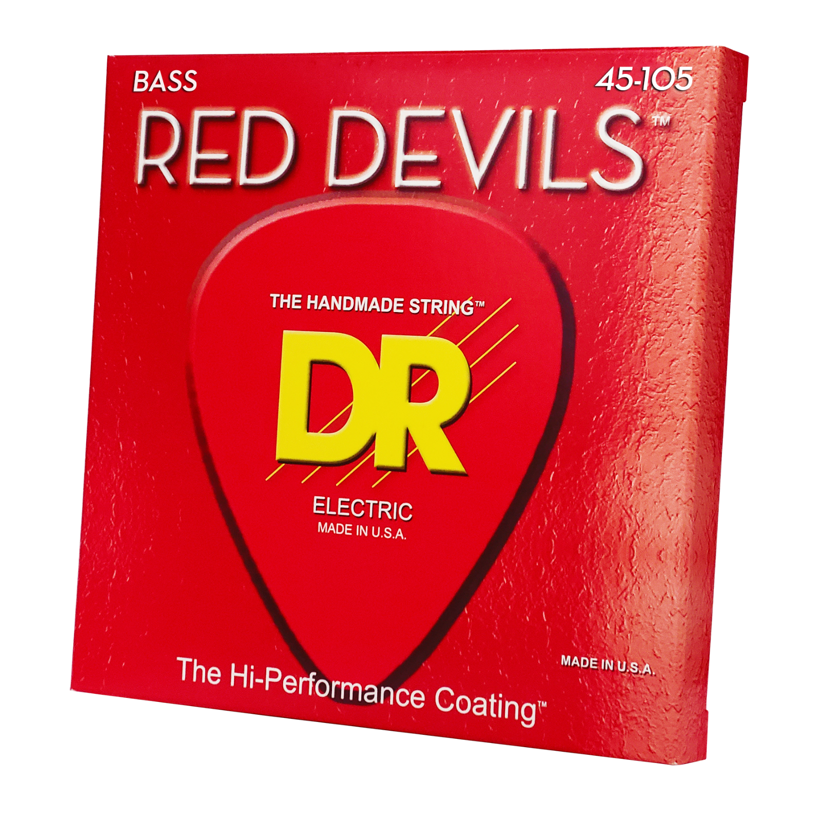 DR Strings RED DEVILS - RED Colored Bass Strings: Medium 45-105 [RDB-45]
