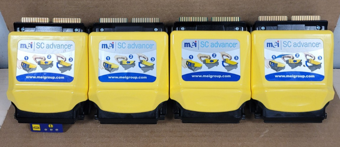 PARTS! (LOT OF 4) MEI CASHFLOW SCNM6607NE (RS232) UNTESTED