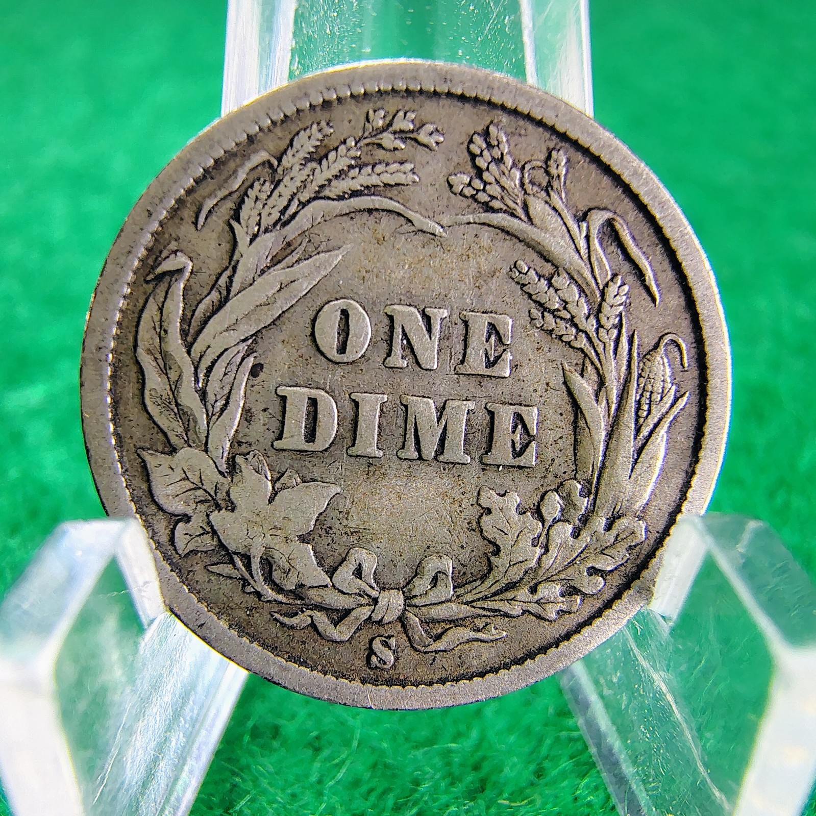 1895-S Barber Dime 10C - Better Date - San Francisco Mint - F-VF - Light Toning