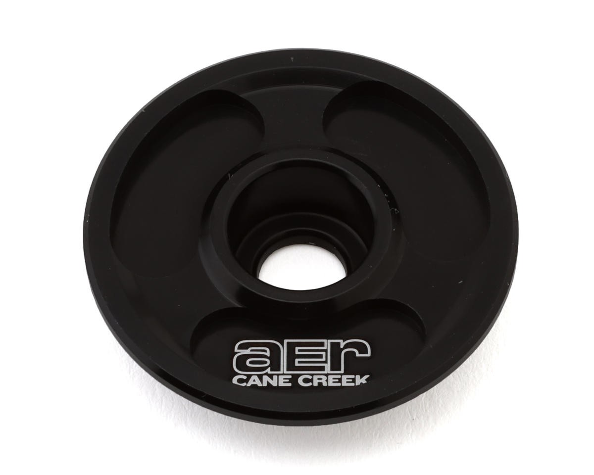 Cane Creek AER Top Cap (Black) (Alloy) (1-1/8") [AAA0951K]