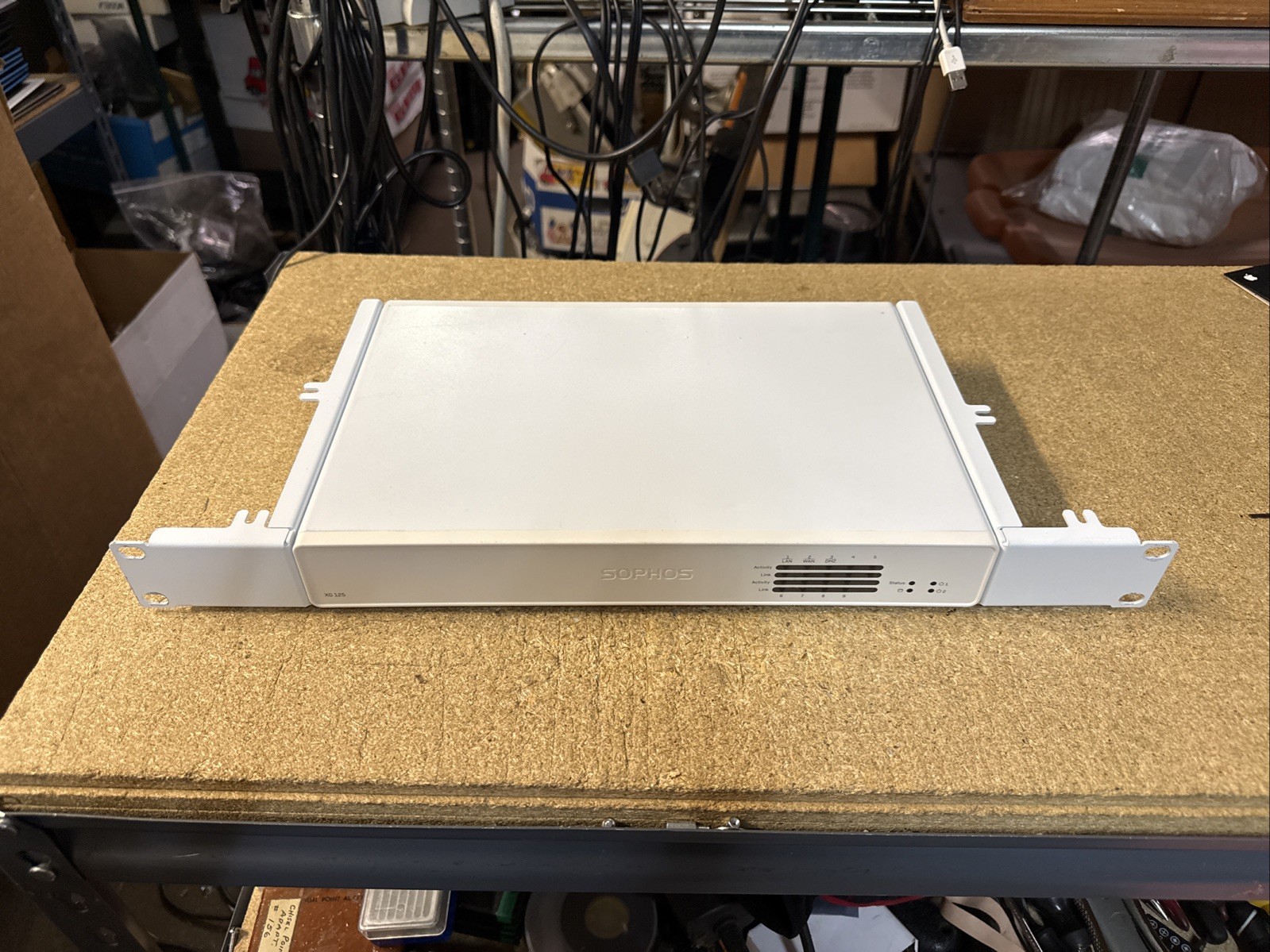 SOPHOS XG 125 Rev. 3 Firewall VPN Appliance Mounting Brackets NO PS