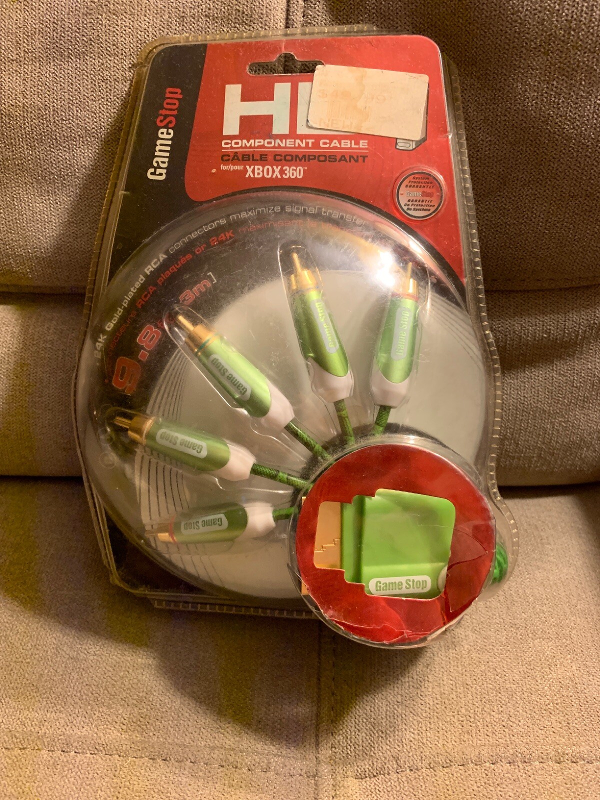 New GameStop HD Component Audio&Video Cable For Xbox 360 - 9.8 Ft