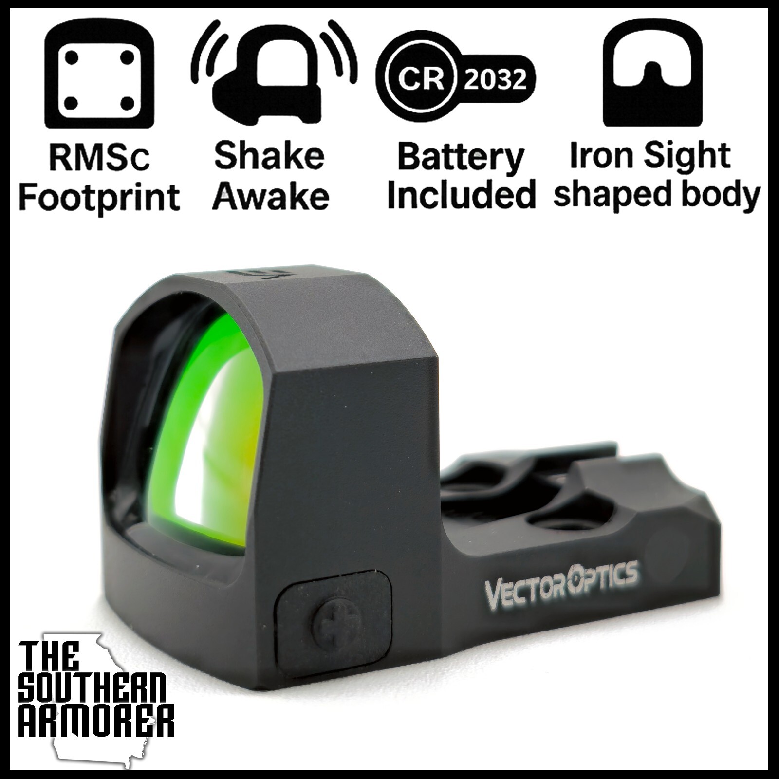 VECTOR OPTICS FRENZY S MICRO RED DOT SIGHT FOR GLOCK 43X MOS 48 MOS SHAKE AWAKE