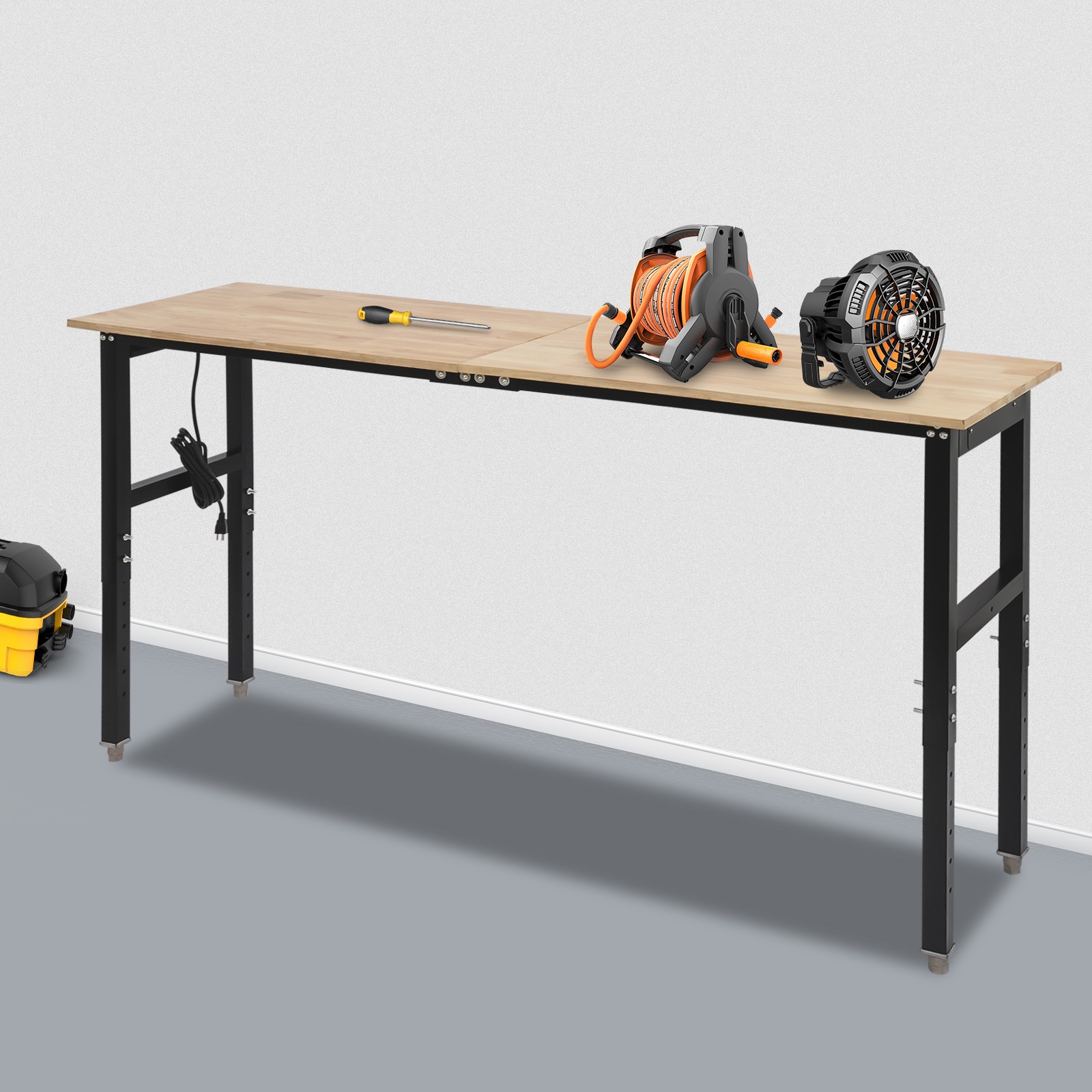 Workbench Heavy Duty Work Bench Adjustable Workbench Freestanding 907kg/2000lbs