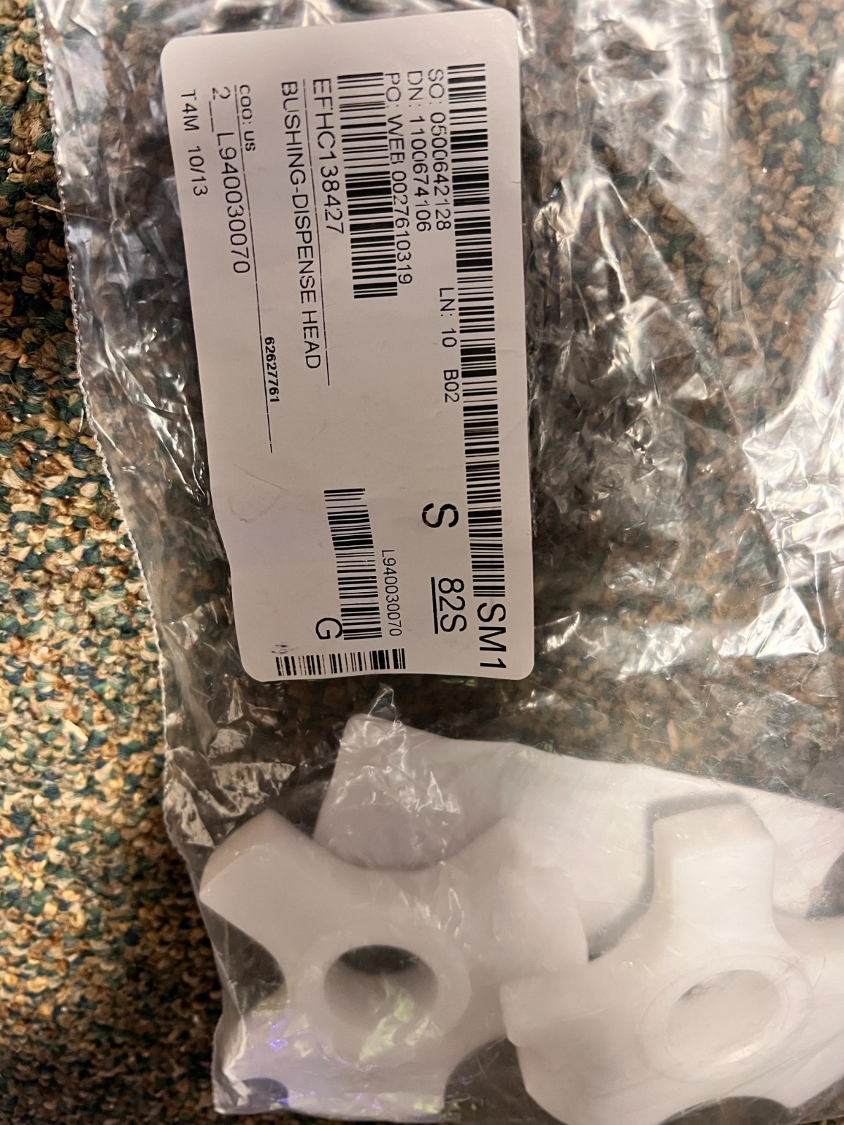 Electro Freeze HC138427 Bushing, Dispense Head. NEW