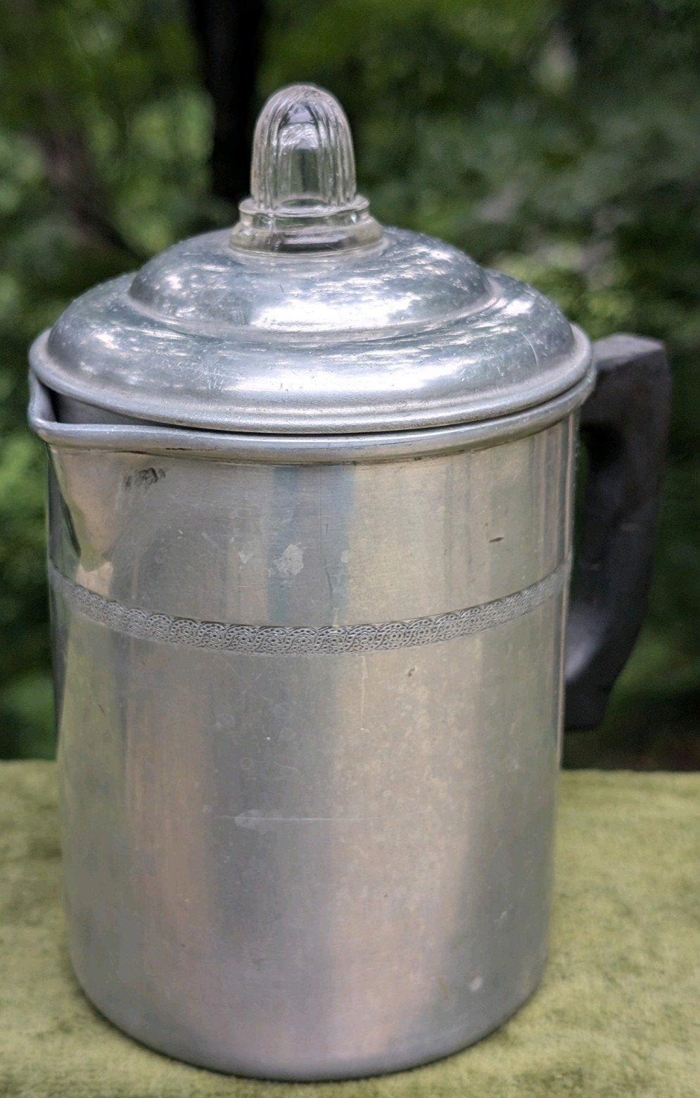 VINTAGE CRAFTMASTER PRODUCTS ALUMINUM COFFEE PERCOLATOR COMPLETE KITCHEN PROP