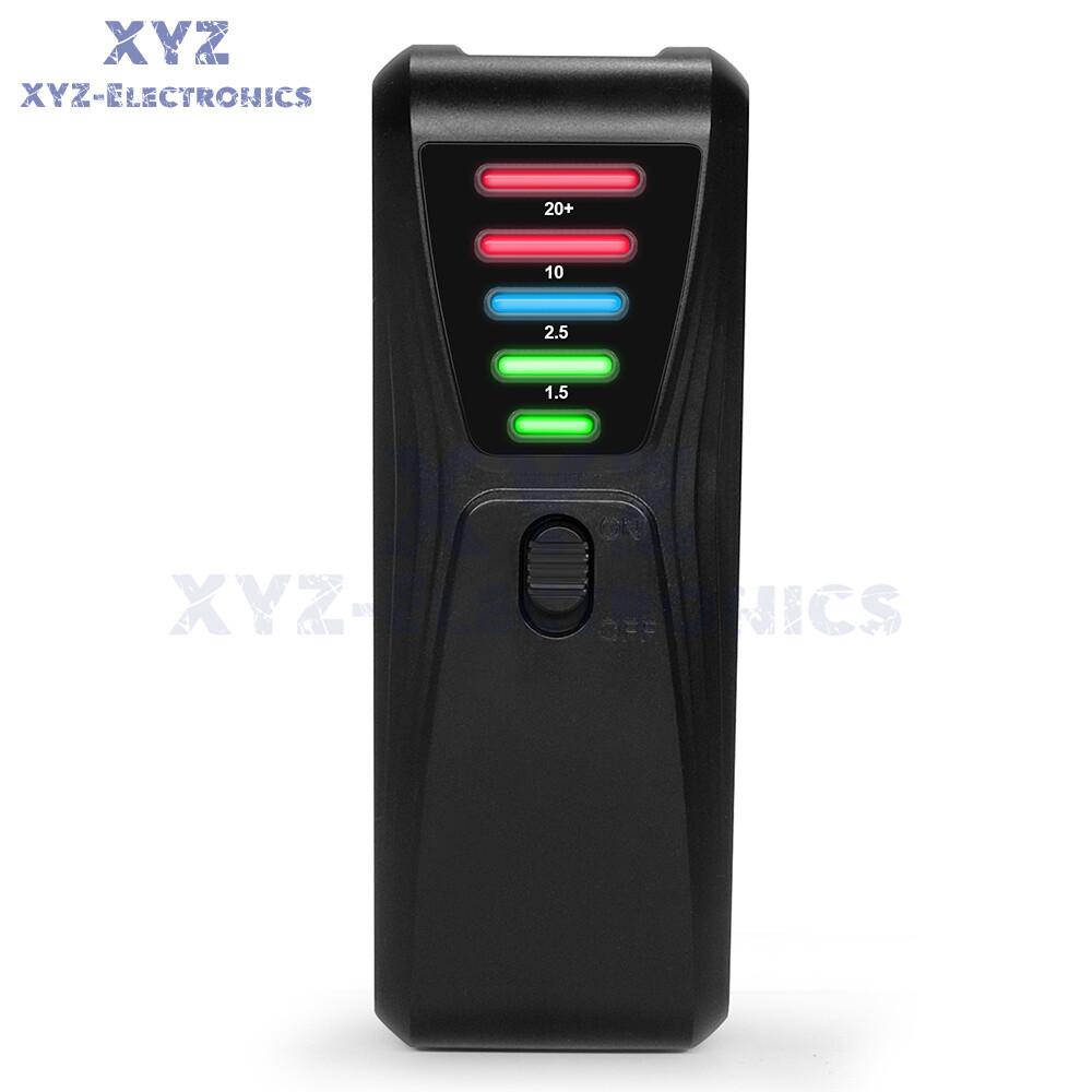LED Magnetic Field Detector EMF Meter Portable Electromagnetic Radiation Tester
