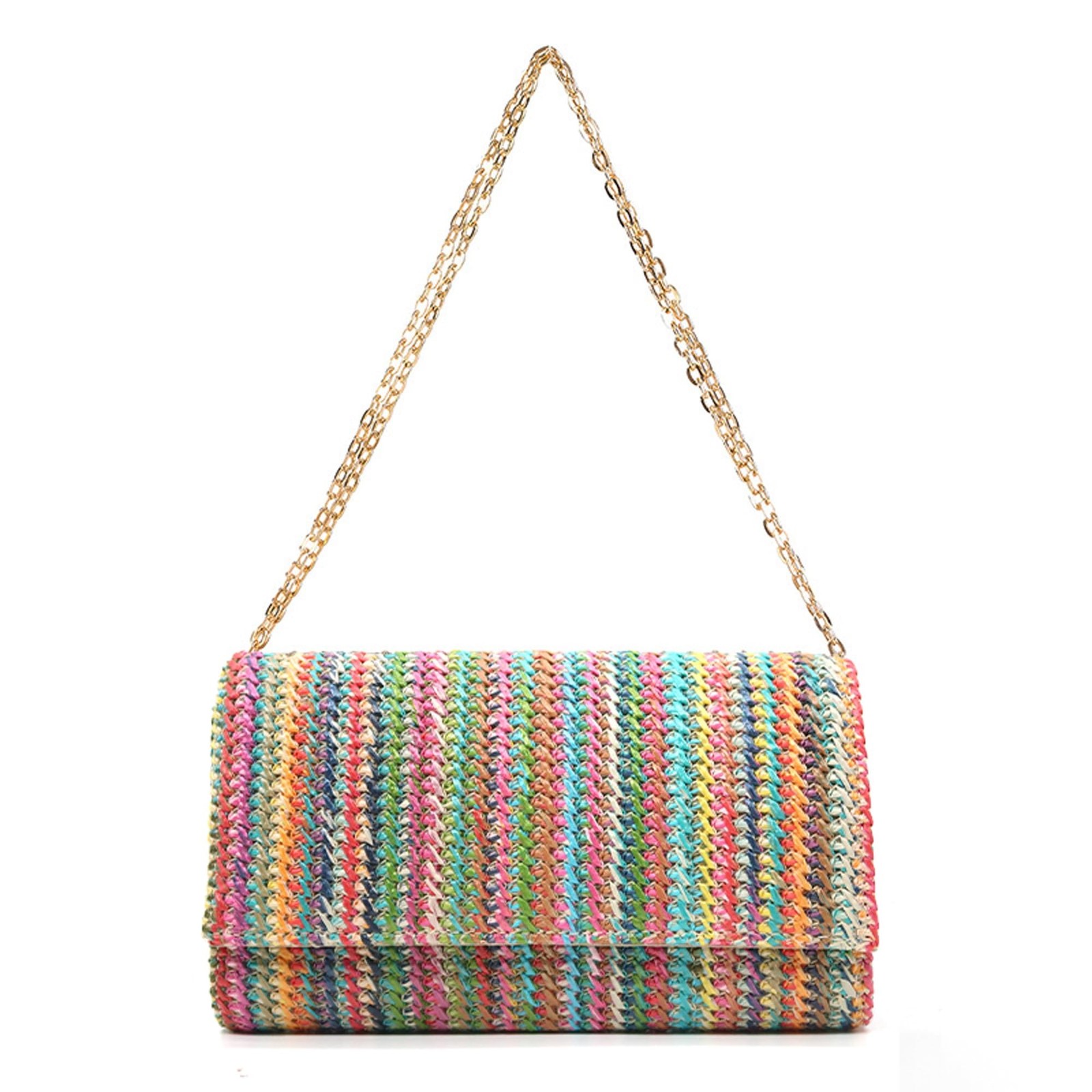 Fozehlad Straw Clutch Bags for Women Straw Beach Crossbody Purse Woven Envelo...