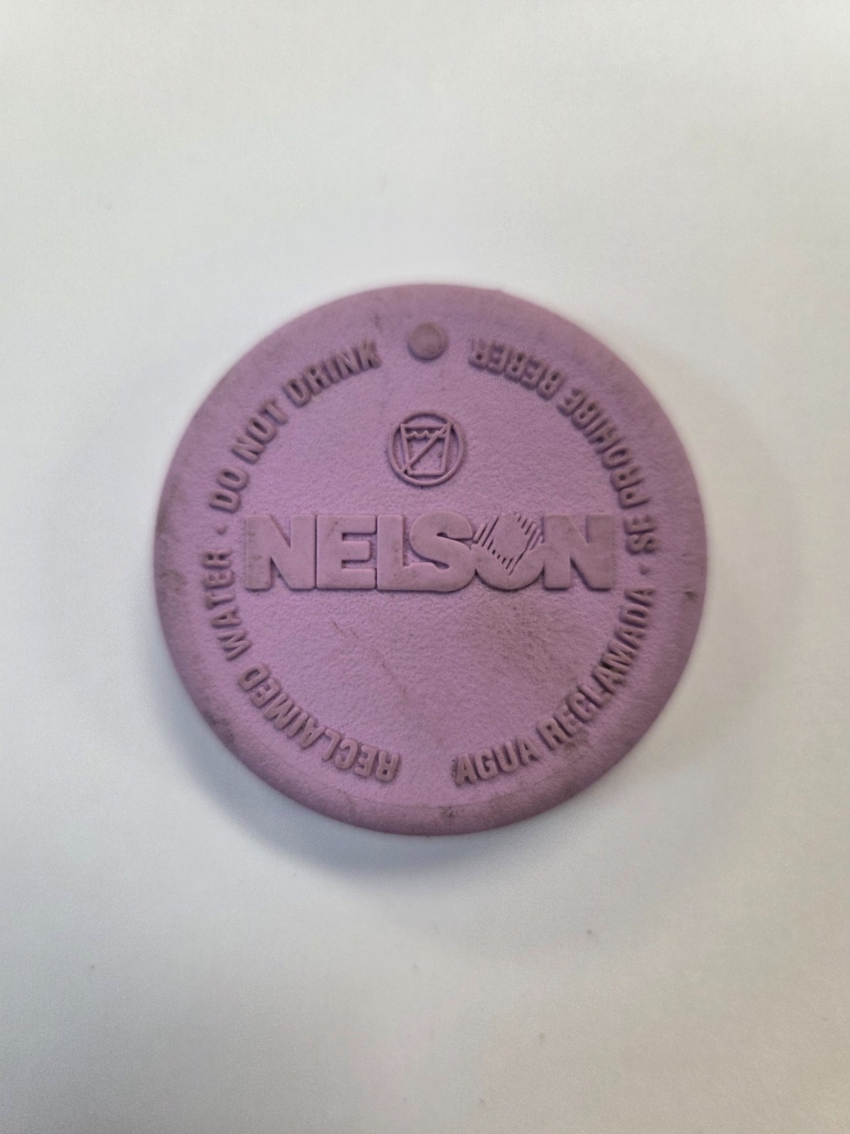 Nelson Reclaimed Water Pink Snap-On Rotor Cap. Set of 4.