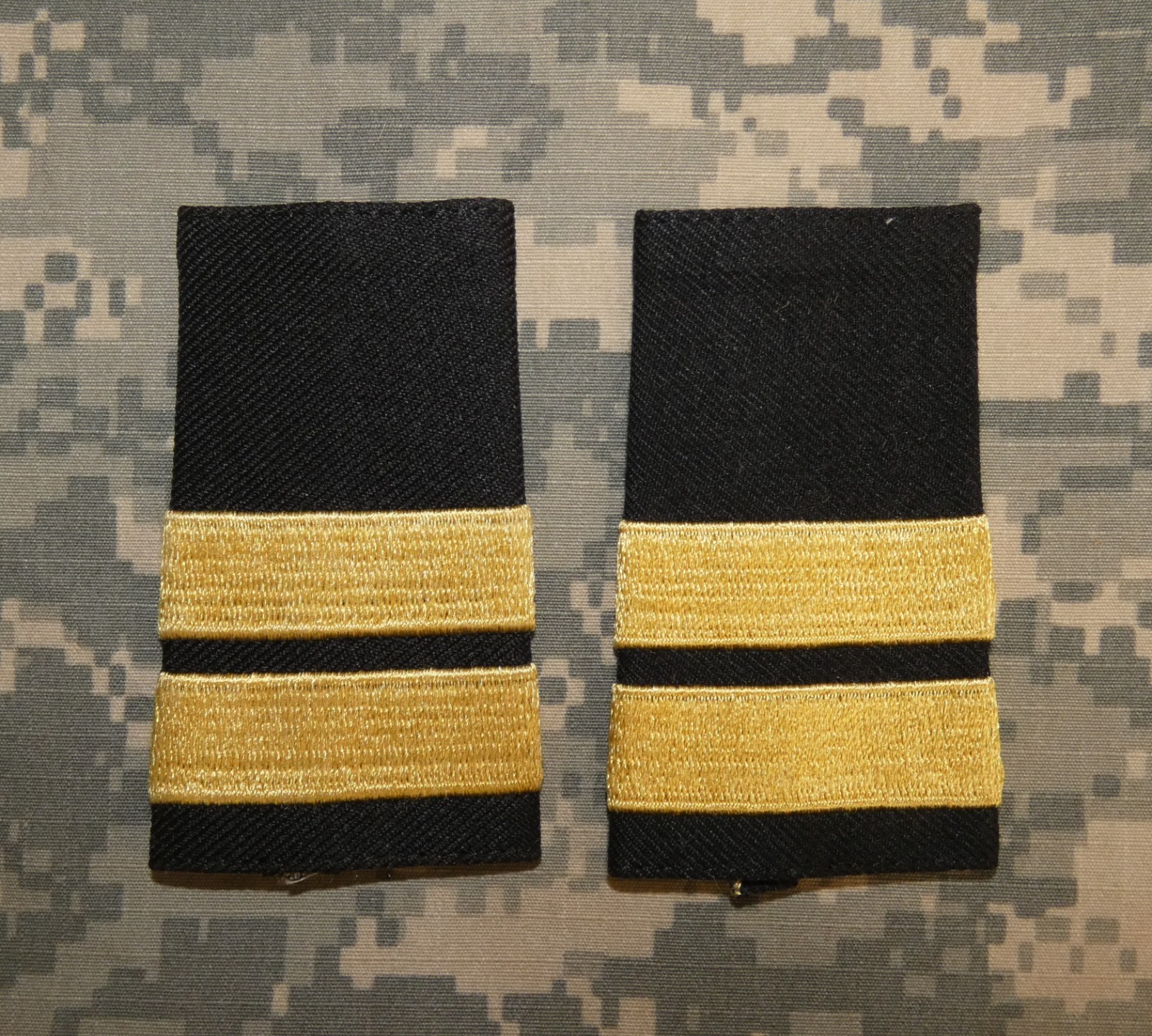 Vintage 1980s US Army OPFOR Black Soviet-style Senior Sergeant Rank Boards