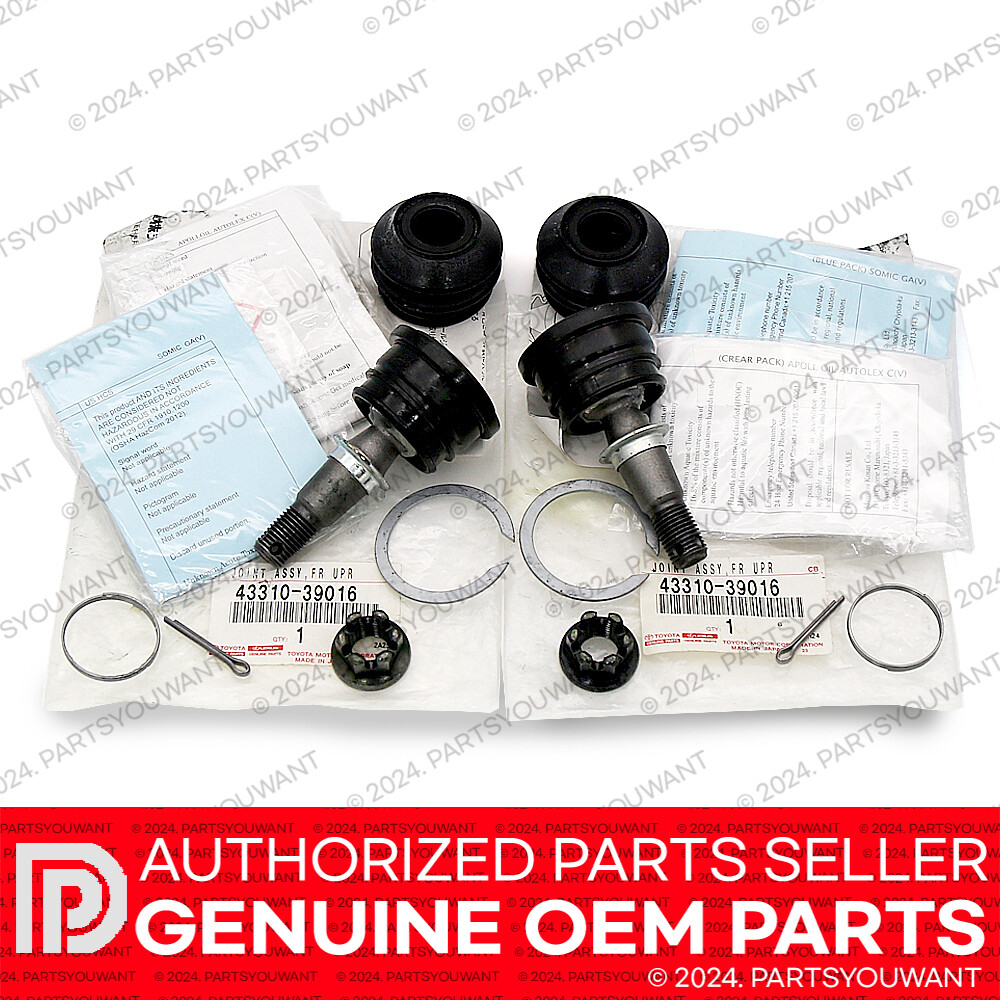 GENUINE Toyota Sequoia Tundra 4Runner OEM Front Upper Ball Joint 43310-39016 SET