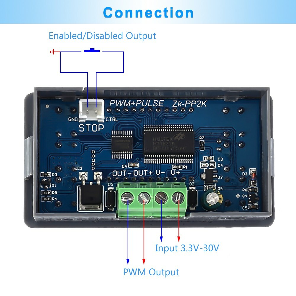 High Power PWM & Pulse Signal Generator Frequency Duty Cycle Adjustable Driver