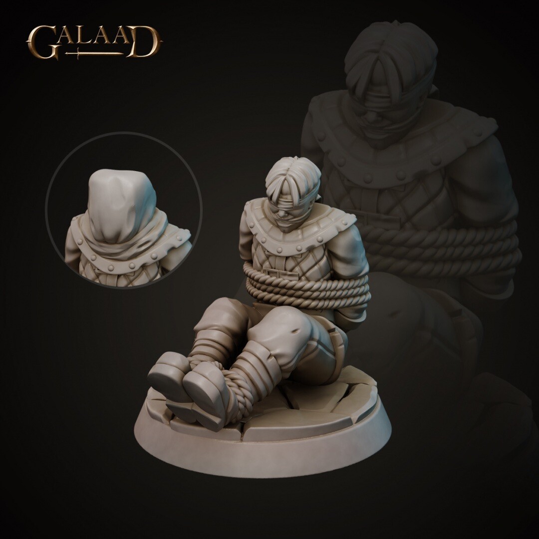 Bound Guards Prisoners, Galaad Miniatures, DND Tokens