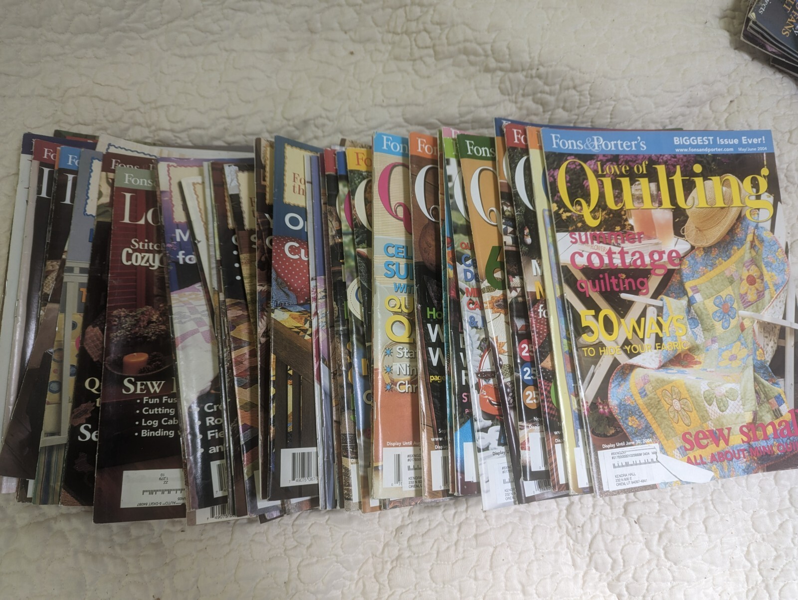 fons & porters Love of Quilting magazine back issues quilting ideas patterns
