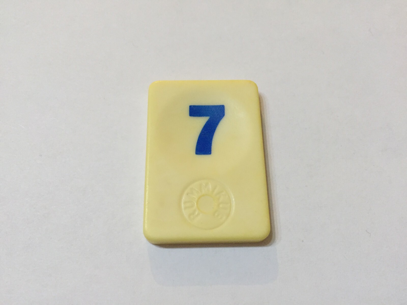 NUMBER 7 RED BLUE ORANGE BLACK RUMMIKUB THE RAM OF FIGURES 1986 MB