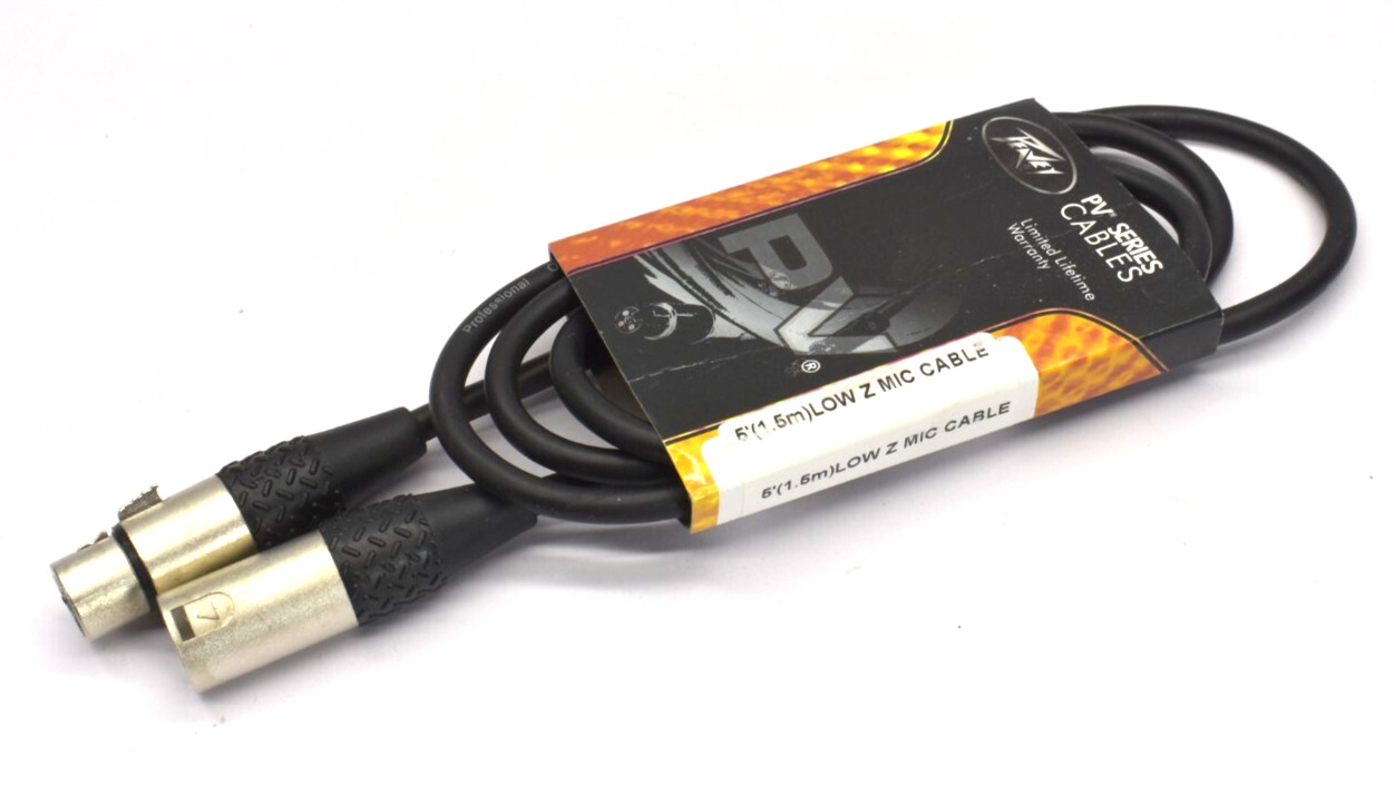 Peavy PV Series Mic Cable 5' Low Z