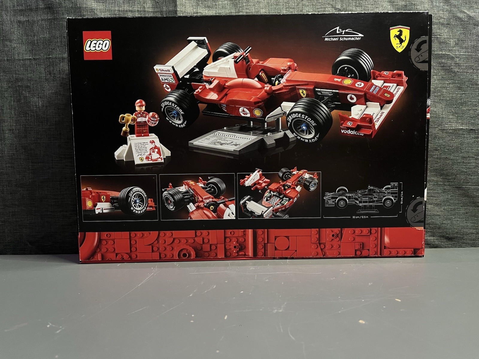 LEGO Ferrari F2004 & Michael Schumacher 11375 Set, 735 Pieces, 18+, New Sealed