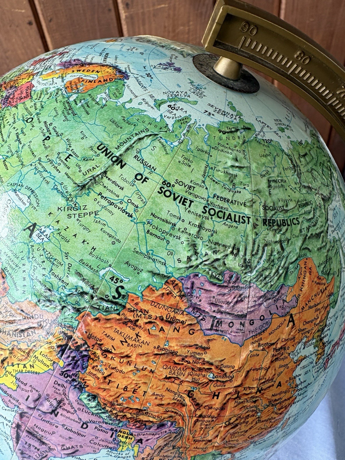 Replogle World Scholar Series 12in Tabletop Globe Rotating Meridian, Base
