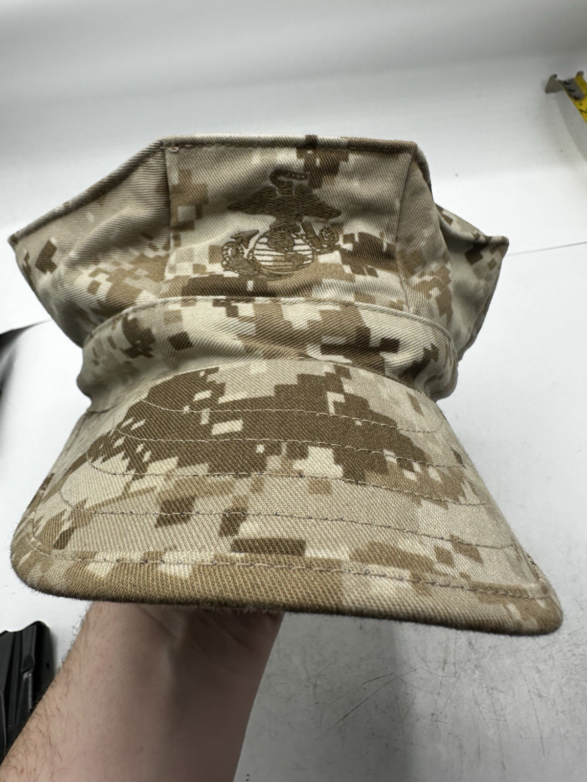 Marine Corp Garrison Marpat Desert Cover/Cap/Hat LARGE 8405-01-485-4317 USMC