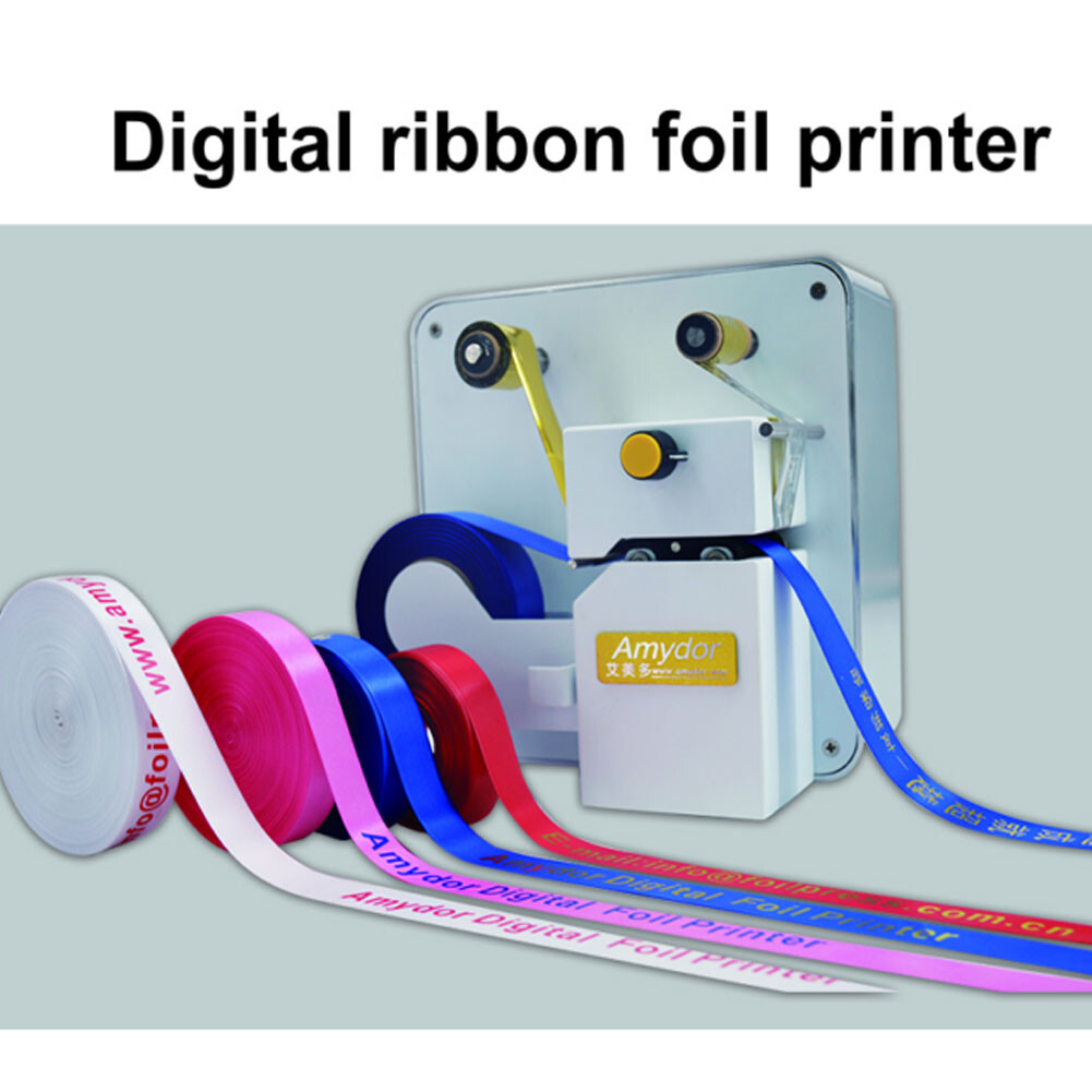 Digital Ribbon Printer, Satin Ribbon Printing Machine Hot Stamping Foil Printer