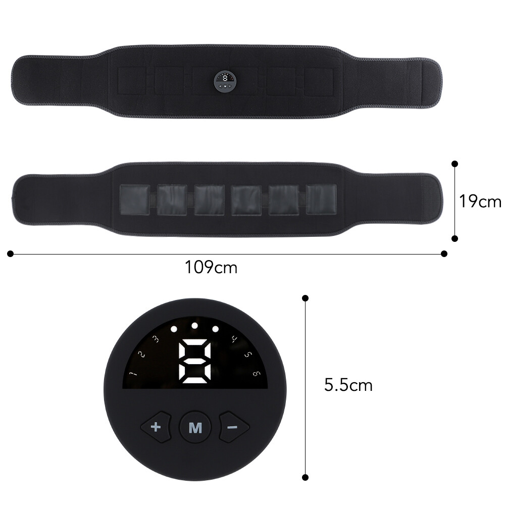 EMS Abdominal Muscle Core Toning Trainer ABS Stimulator Tactical Belly Shaper