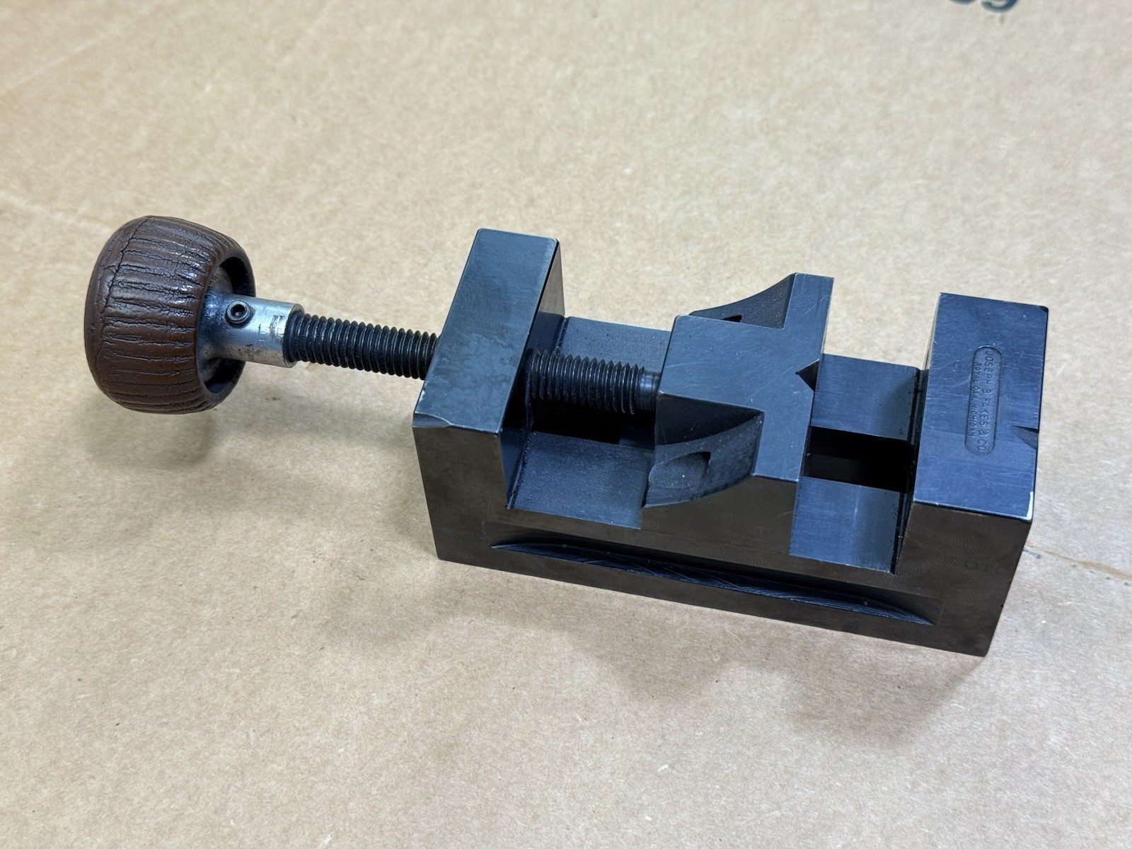 JOSEPH B FAKES Jeweler Precision Vise 1-3/4” V Jaw Screw Style Made In USA