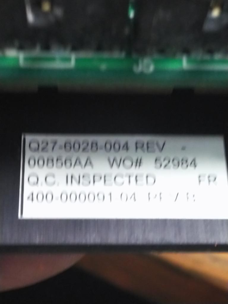 Replaces Q27-6028-004 2009 PETERBILT 320 DASH CONTROL MODULE ,  WA