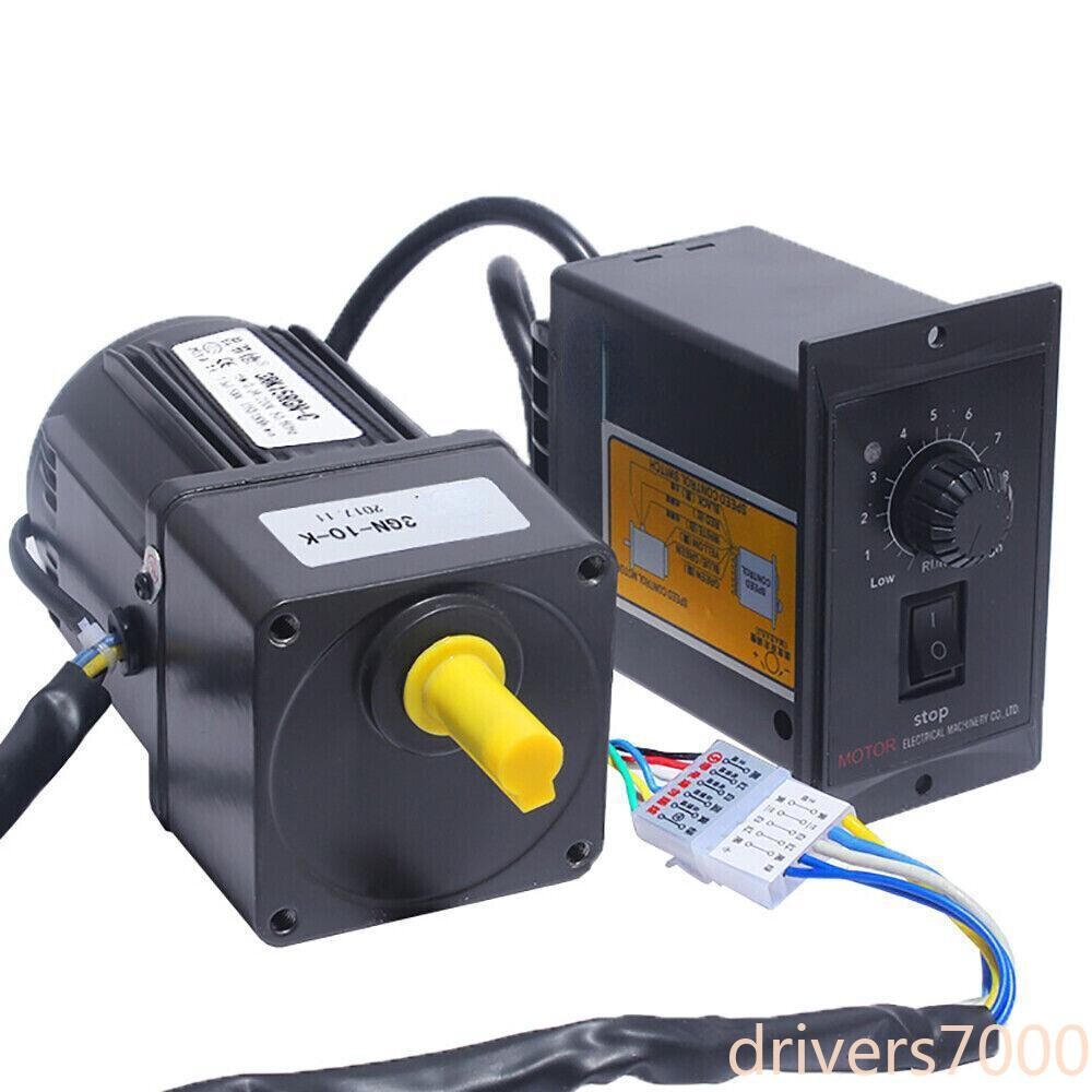 AC Gear Motor Reversible Motor With Controller 220V 25W Adjustable Speed Motor