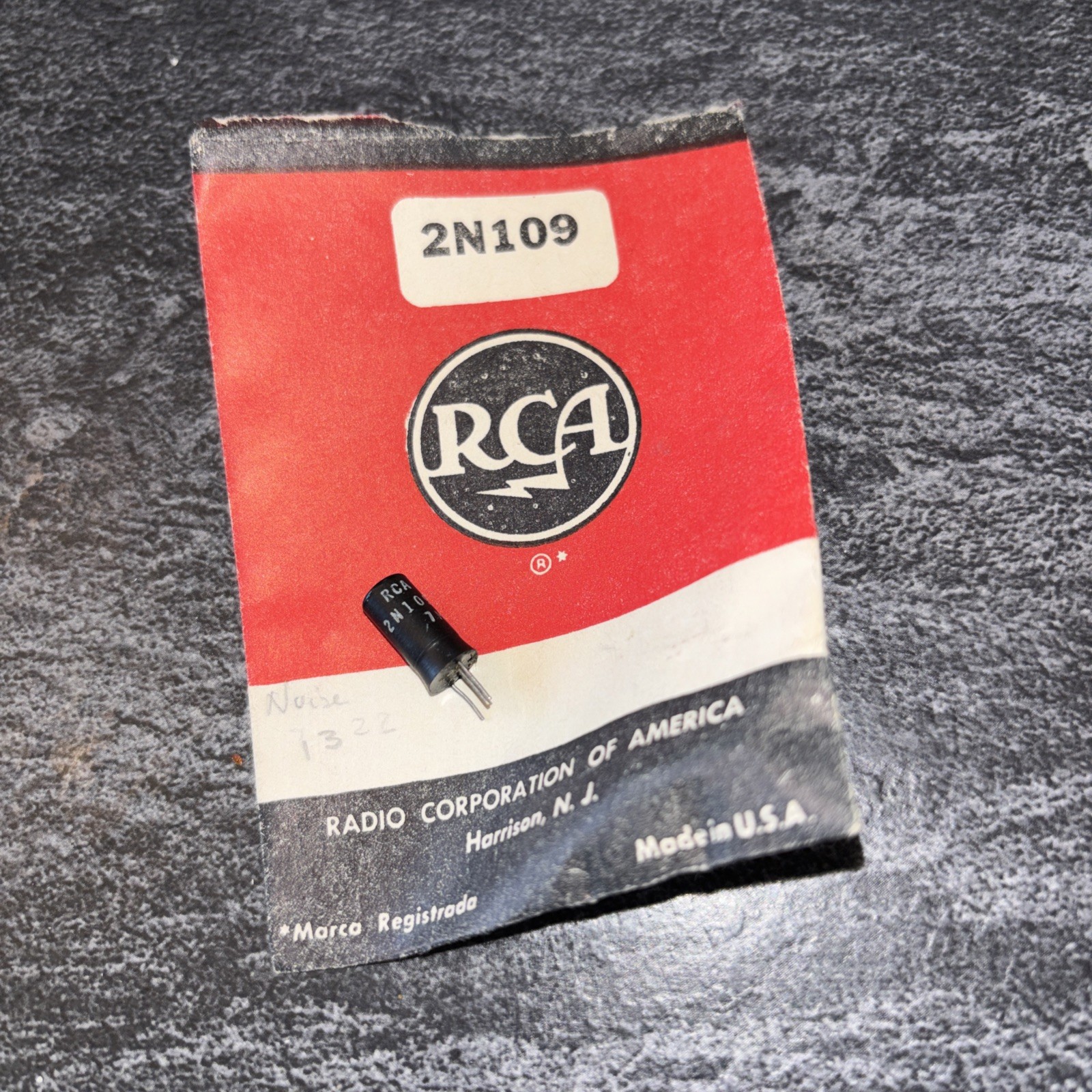 RCA 2N109 Germanium Transistor New in Pkg. LOC I