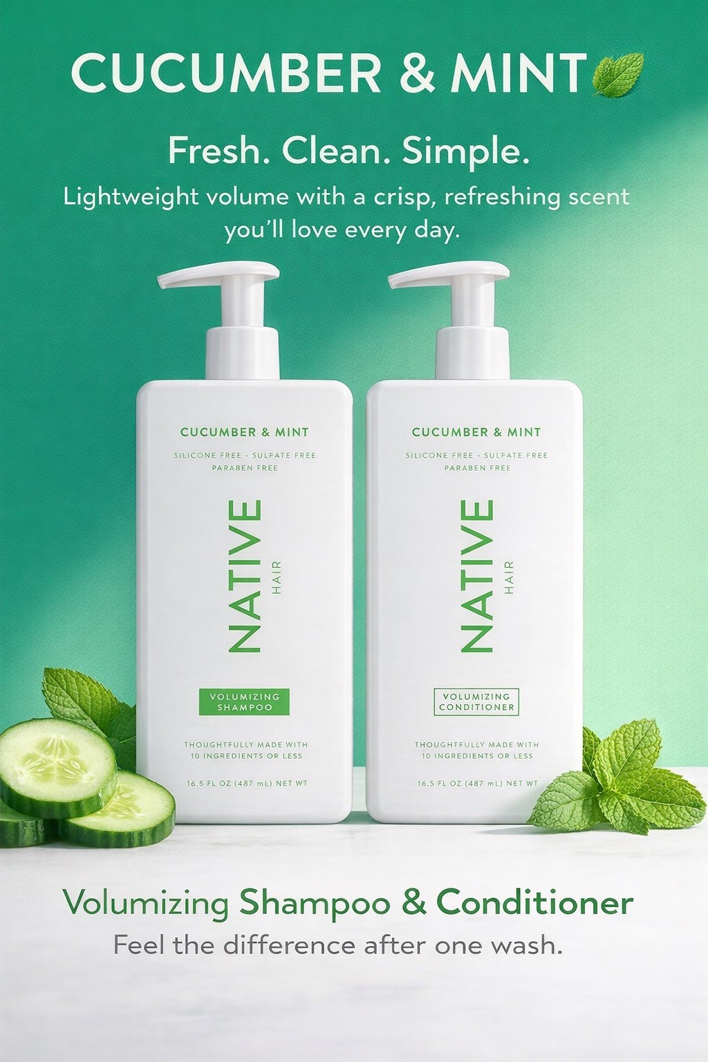 Native Shampoo and Conditioner Contain Naturally Derived Ingredients | All Hair