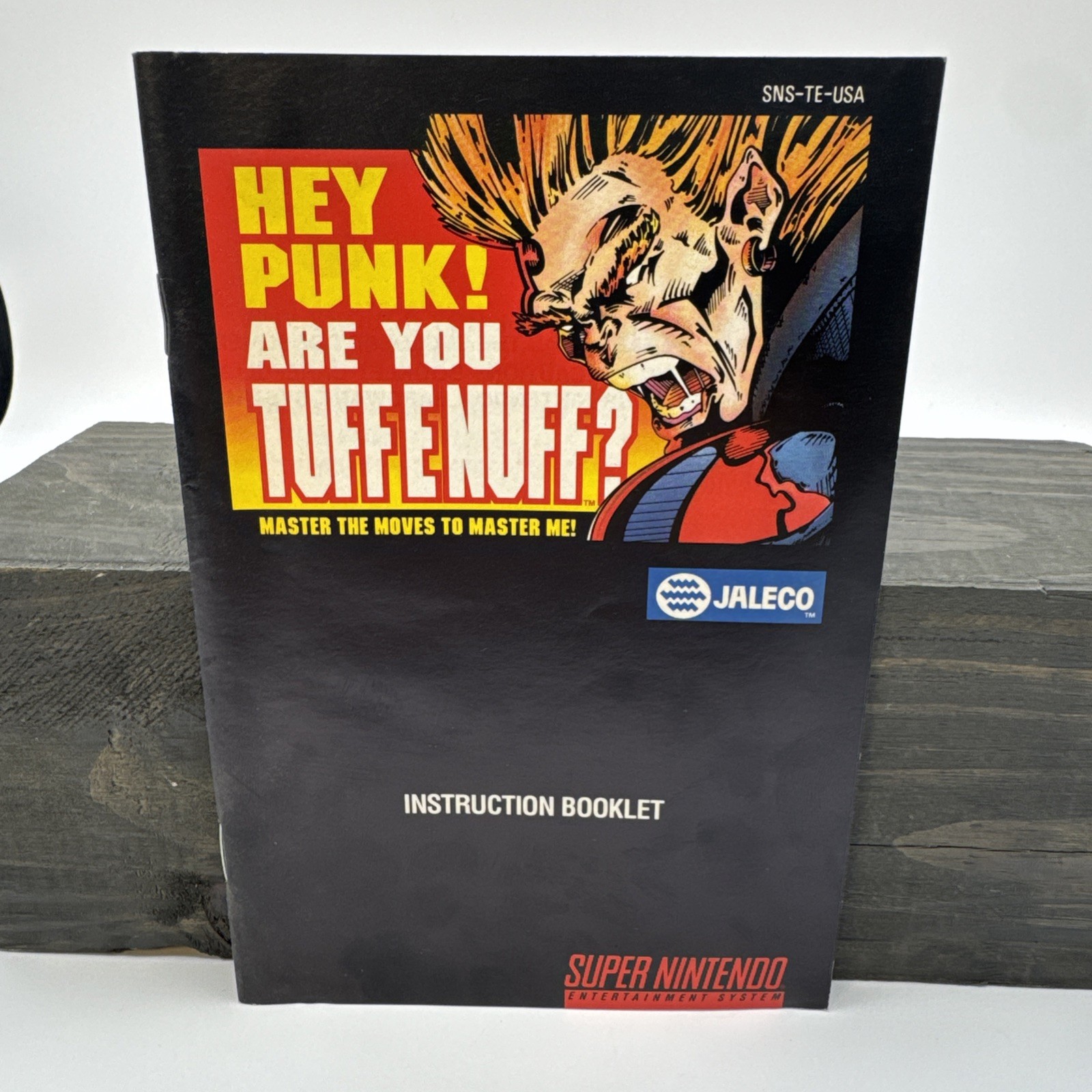 Hey Punk Are You Tuff E Nuff | Super Nintendo | SNES Manual Booklet ONLY 💥