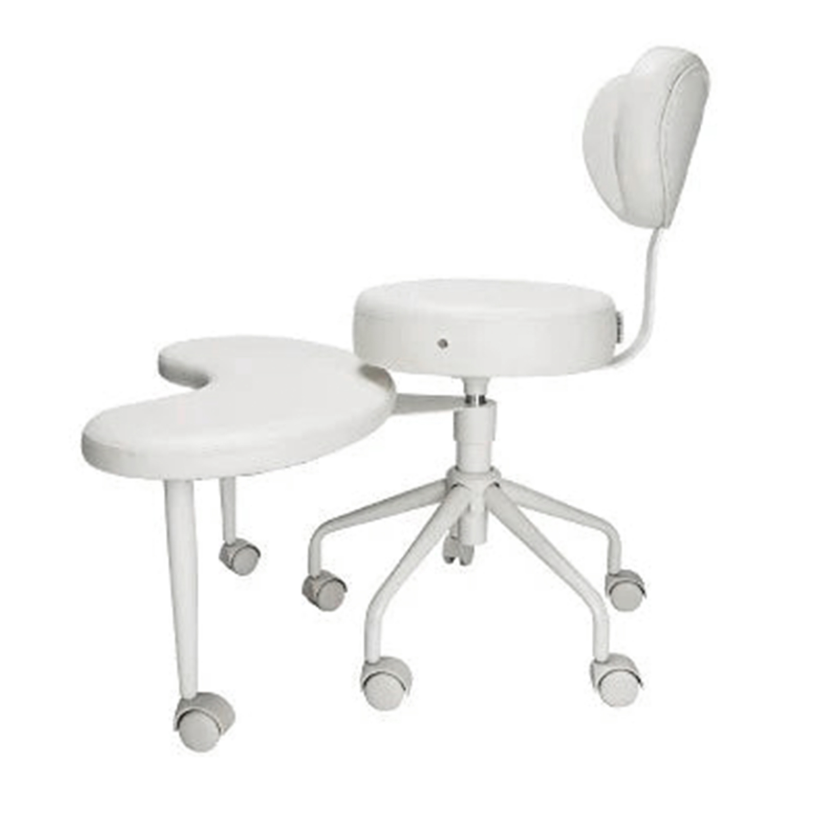 Ergonomic Crosss Legged Swivel Chair Adjustable Stool W/Whee Home/Offices Yoga