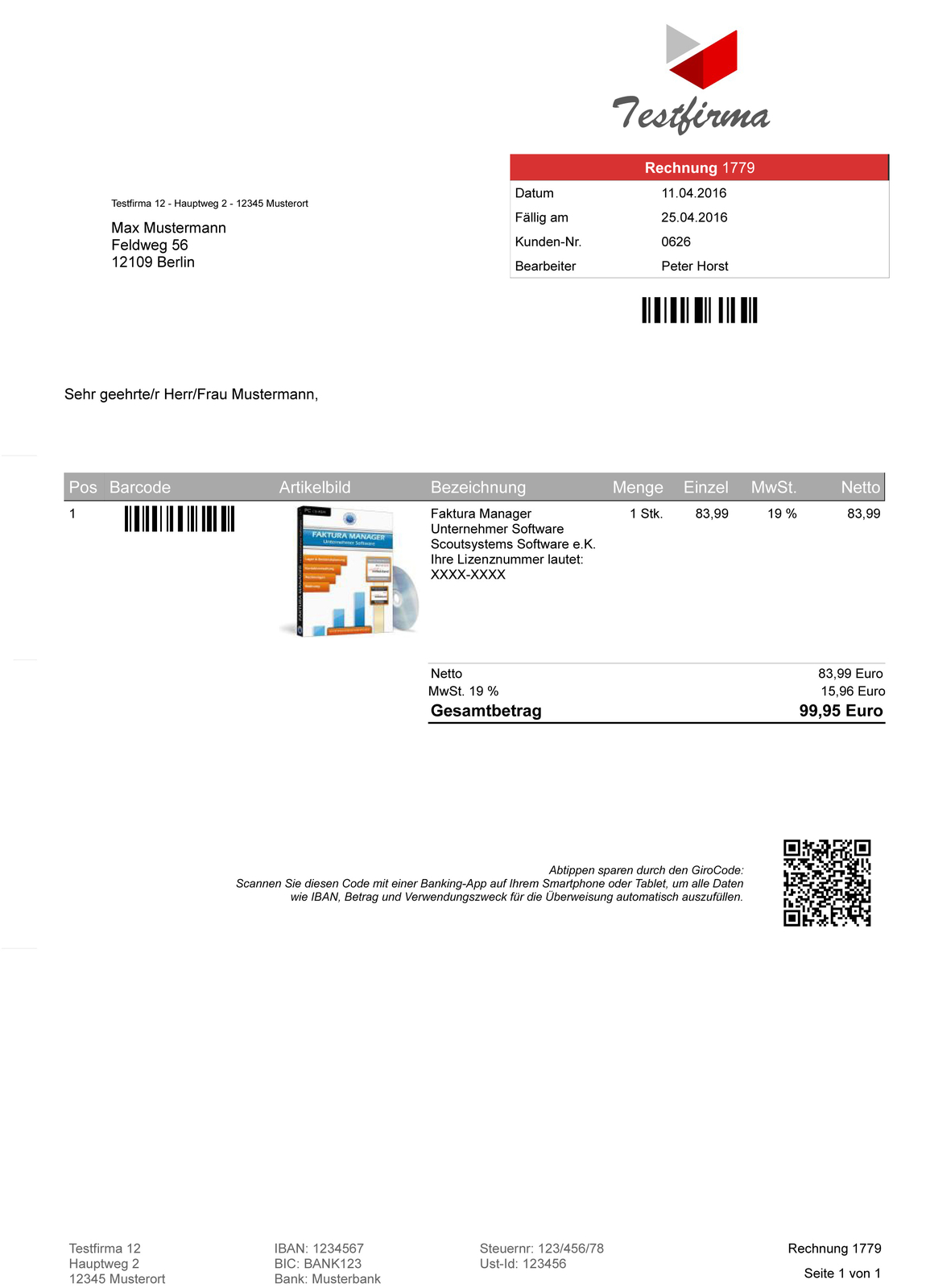 Invoice program, invoice writing, invoice software, invoice software, top IT
