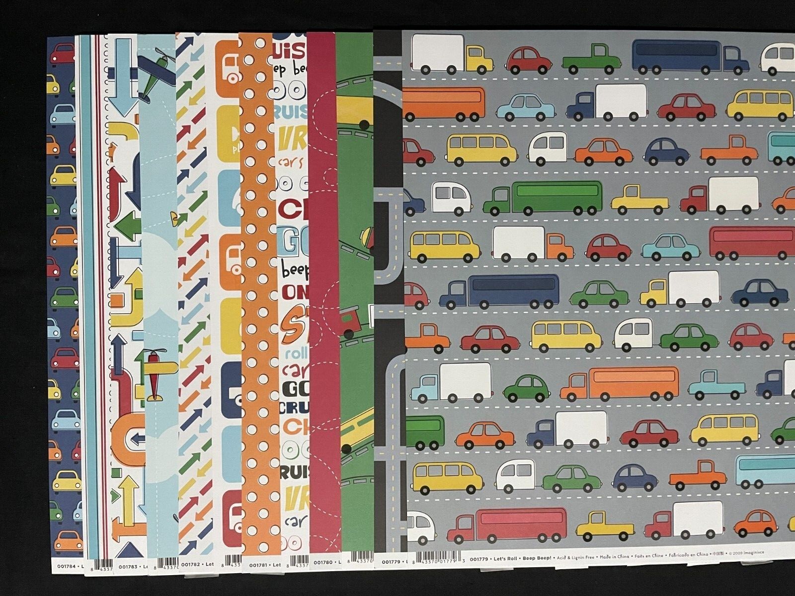IMAGINISCE "LET'S ROLL" 12X12 DS HEAVY PAPER LACQUERED
