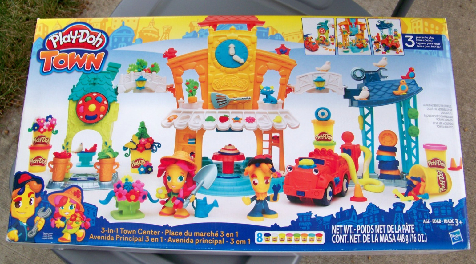 Play Doh 3 in 1 Town Playset, New