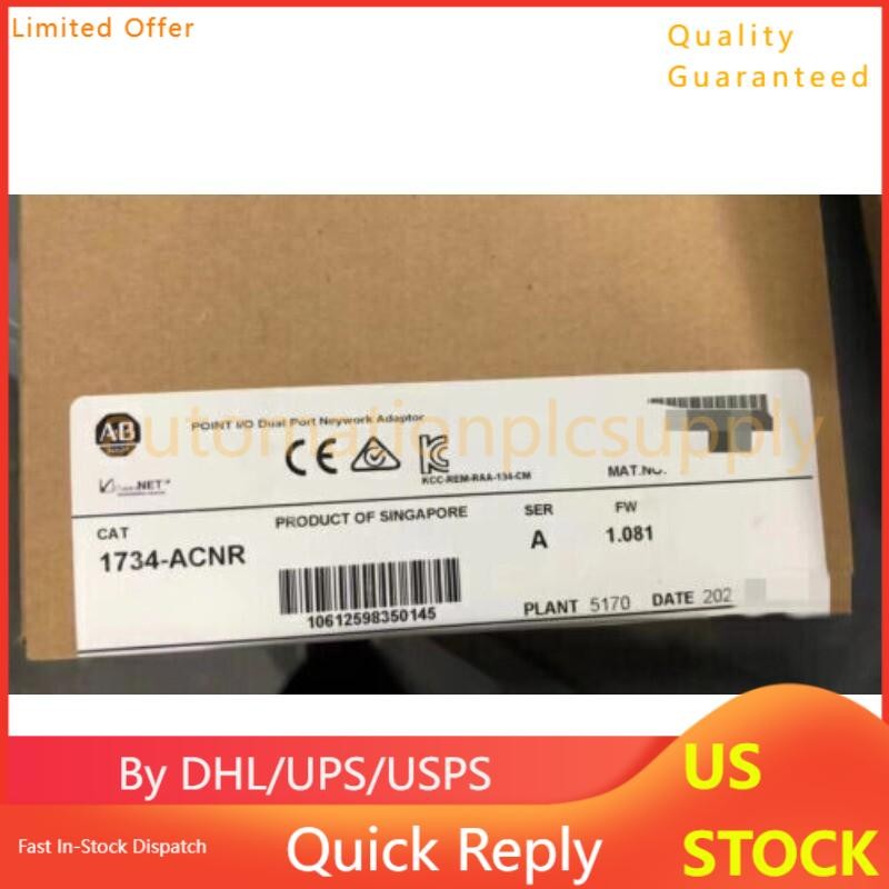 AB 1734-ACNR New Sealed Point I/O ControlNet Network Adapter US Free Tax
