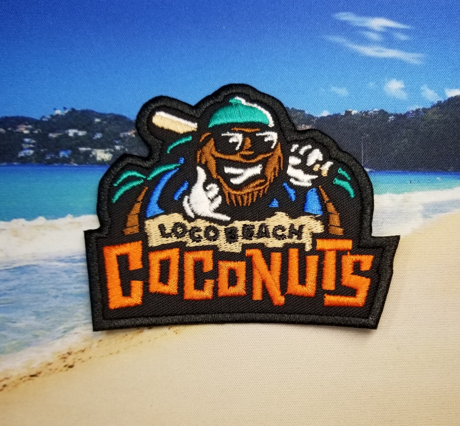 EMBROIDERED LOCO BEACH COCONUTS BANANA BALL PATCH (Please Read Ad)
